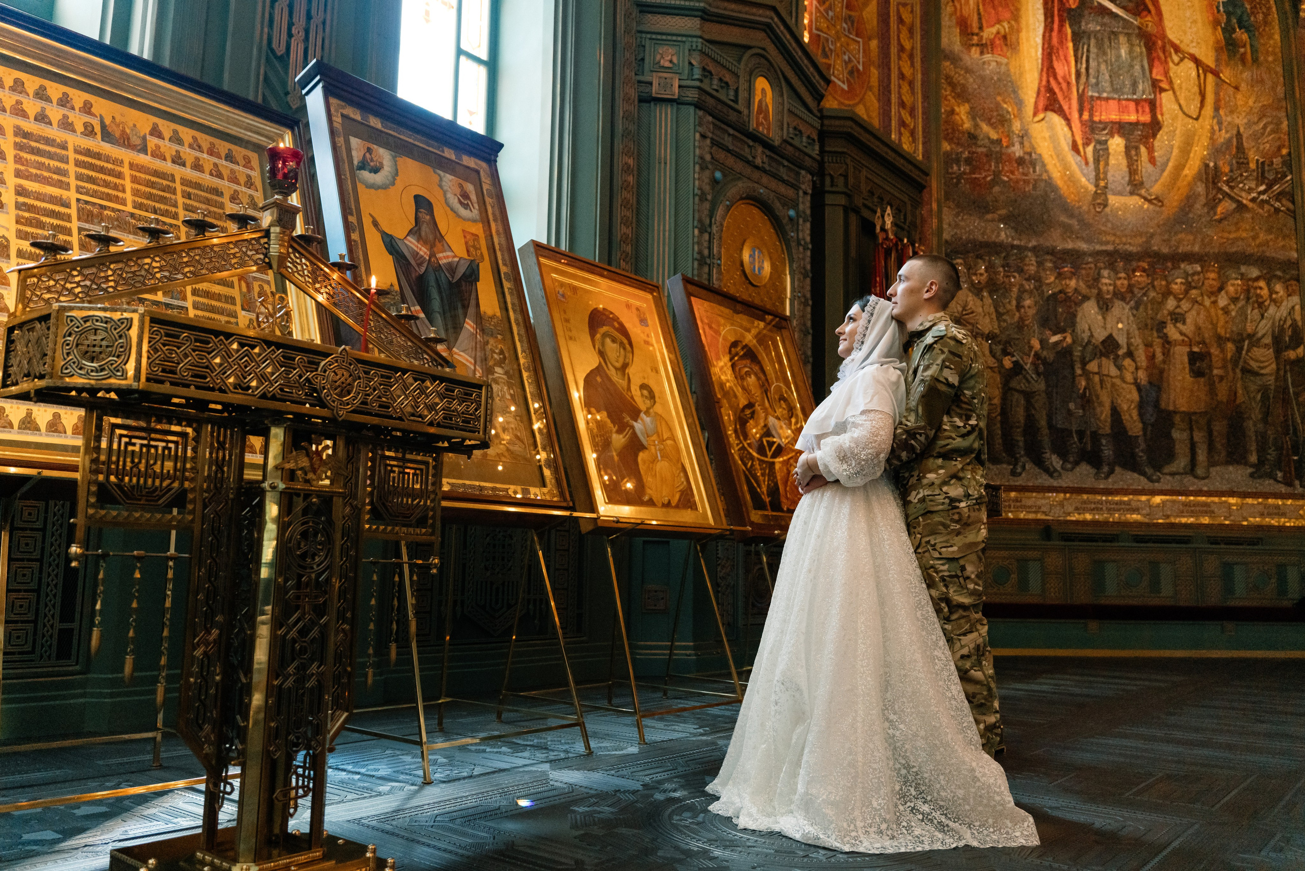 Венчание в Главном храме вооруженных сил (Патриот). Семейный фотограф Одинцово Москва Наталия Черенкова