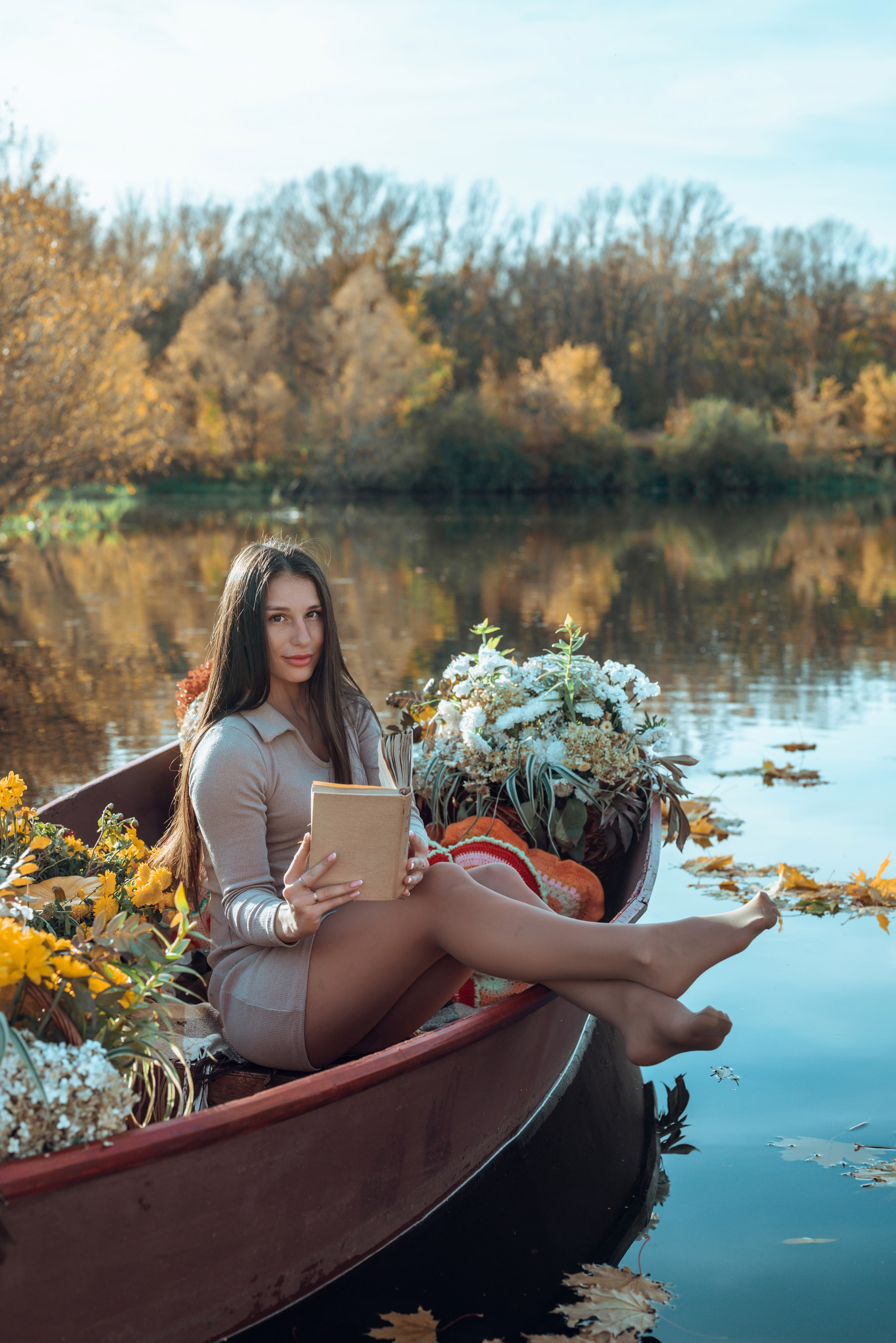 Фотопроект с осенней лодкой. Фотограф в городе Салават