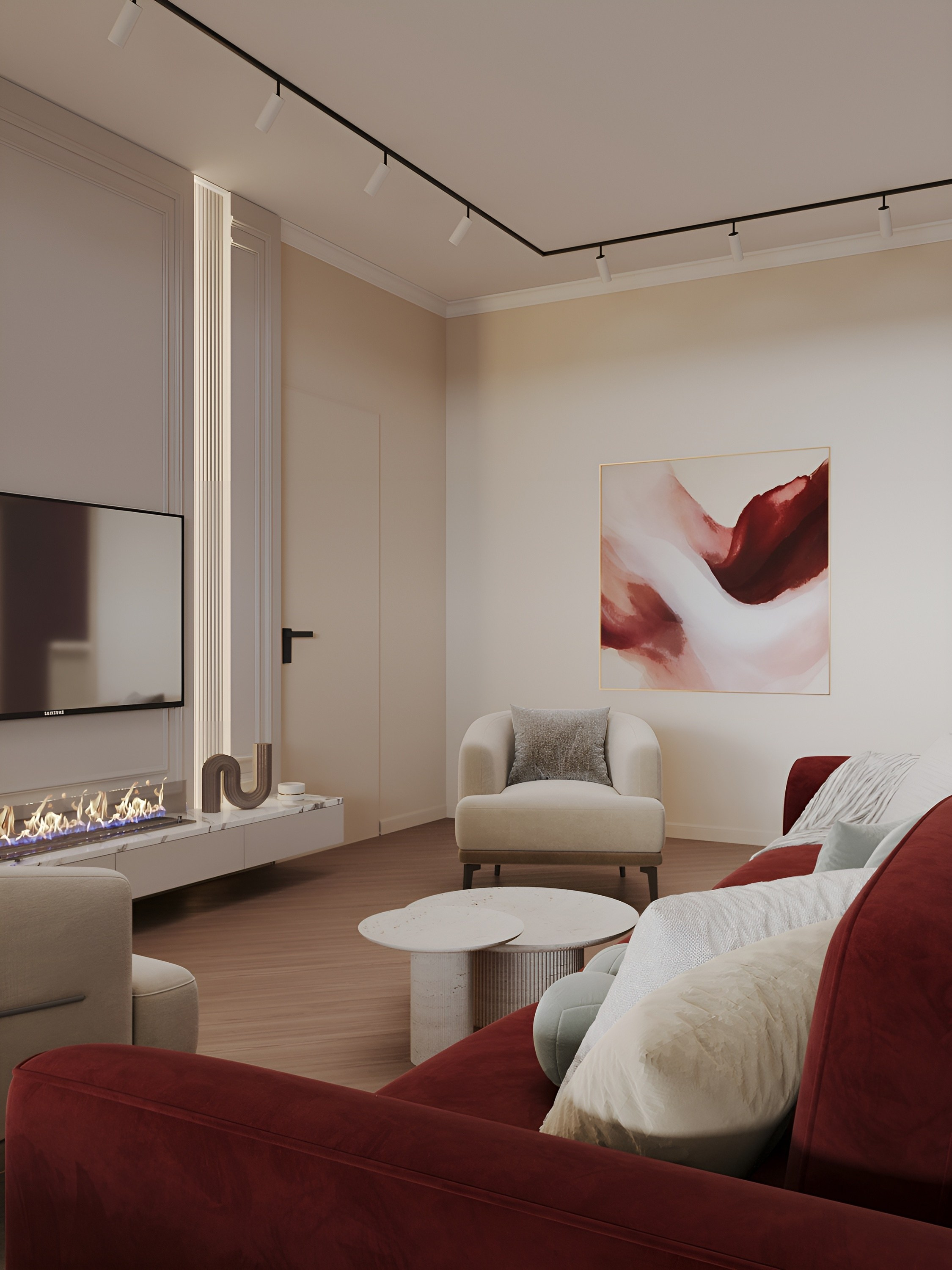 Кухня-гостиная. 3D Визуализация интерьеров жилых и коммерческих помещений