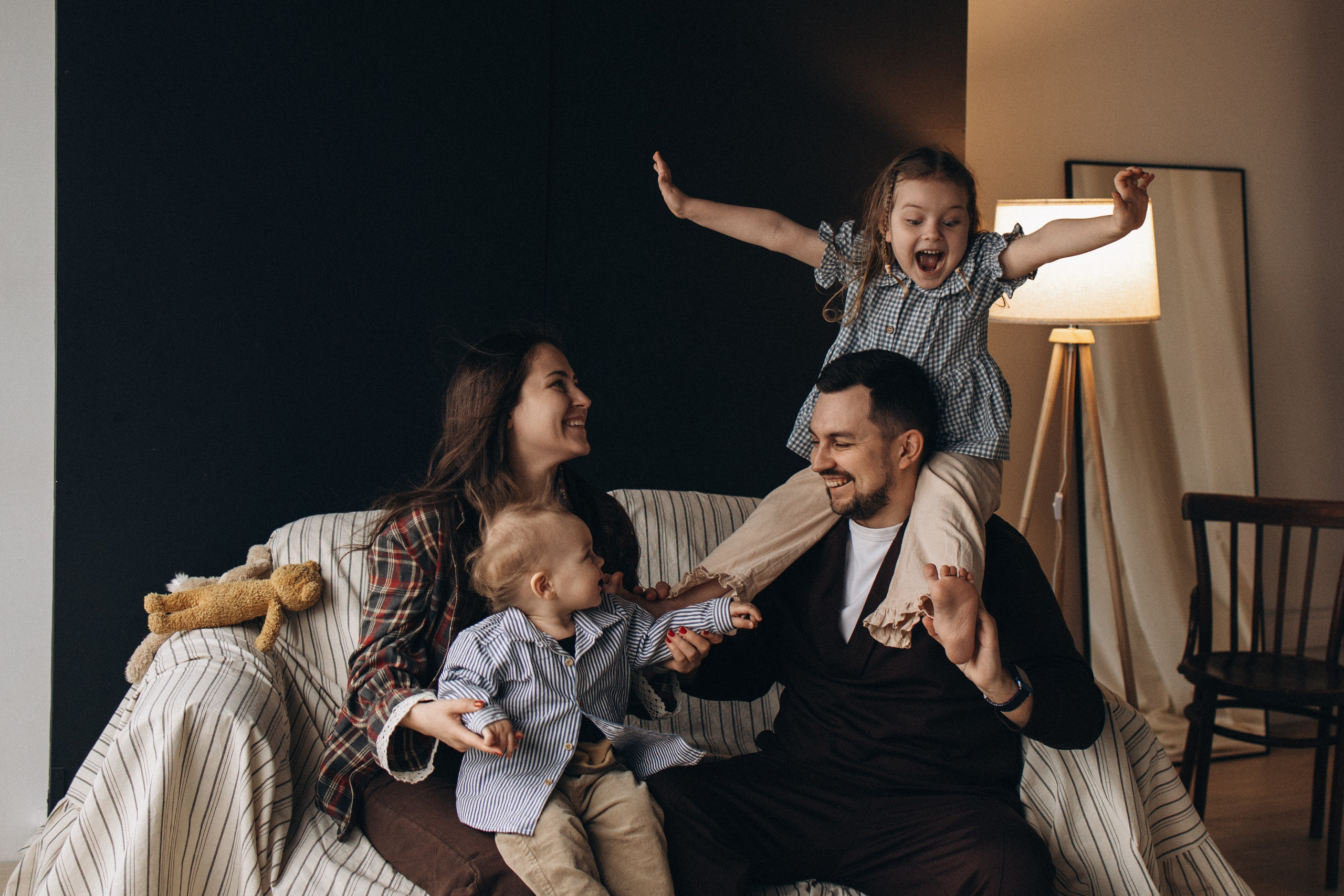 Лера, Женя, Милана и Макар. Семейный фотограф в Москве Марина Петра