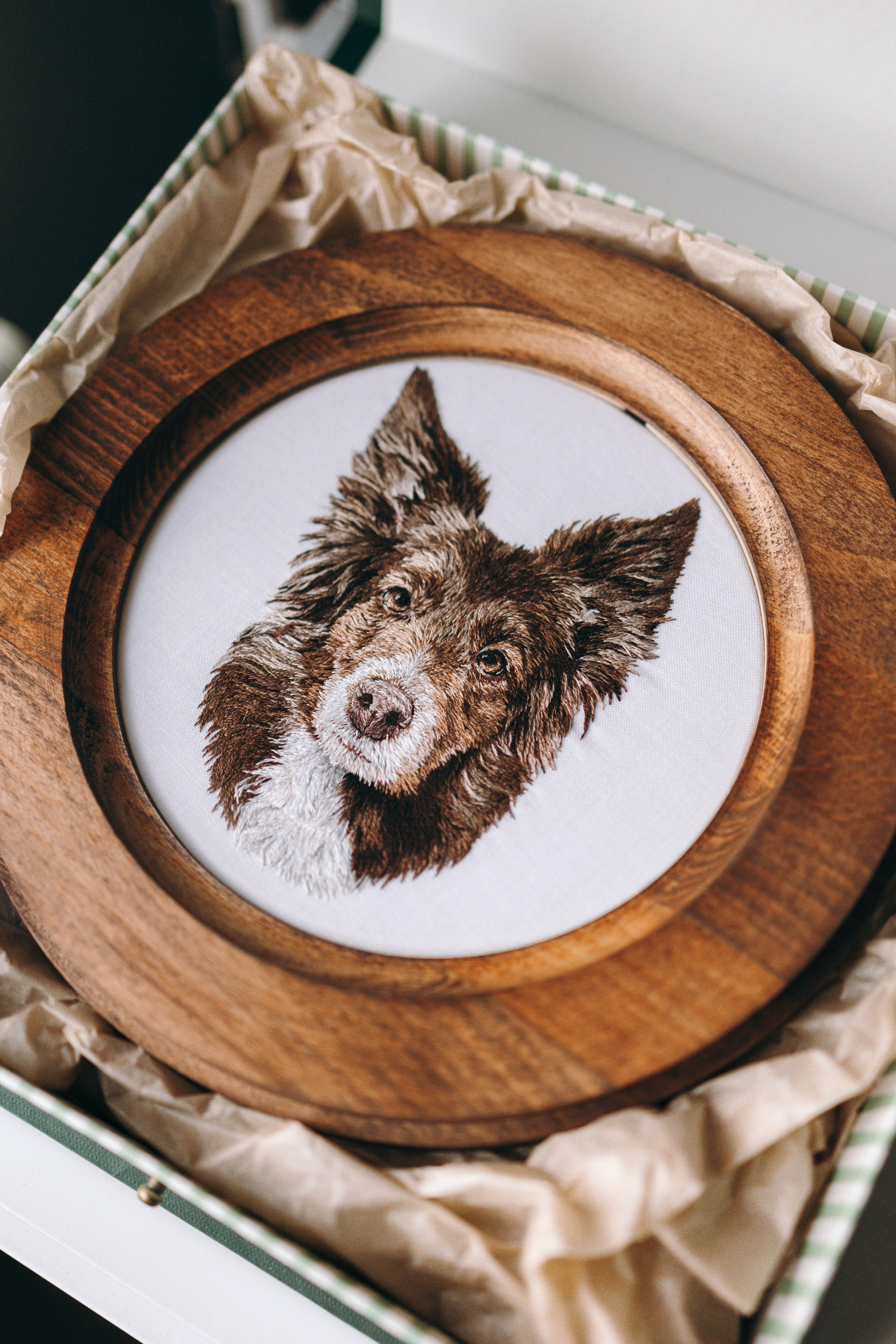 Портфолио. Портретная вышивка питомцев