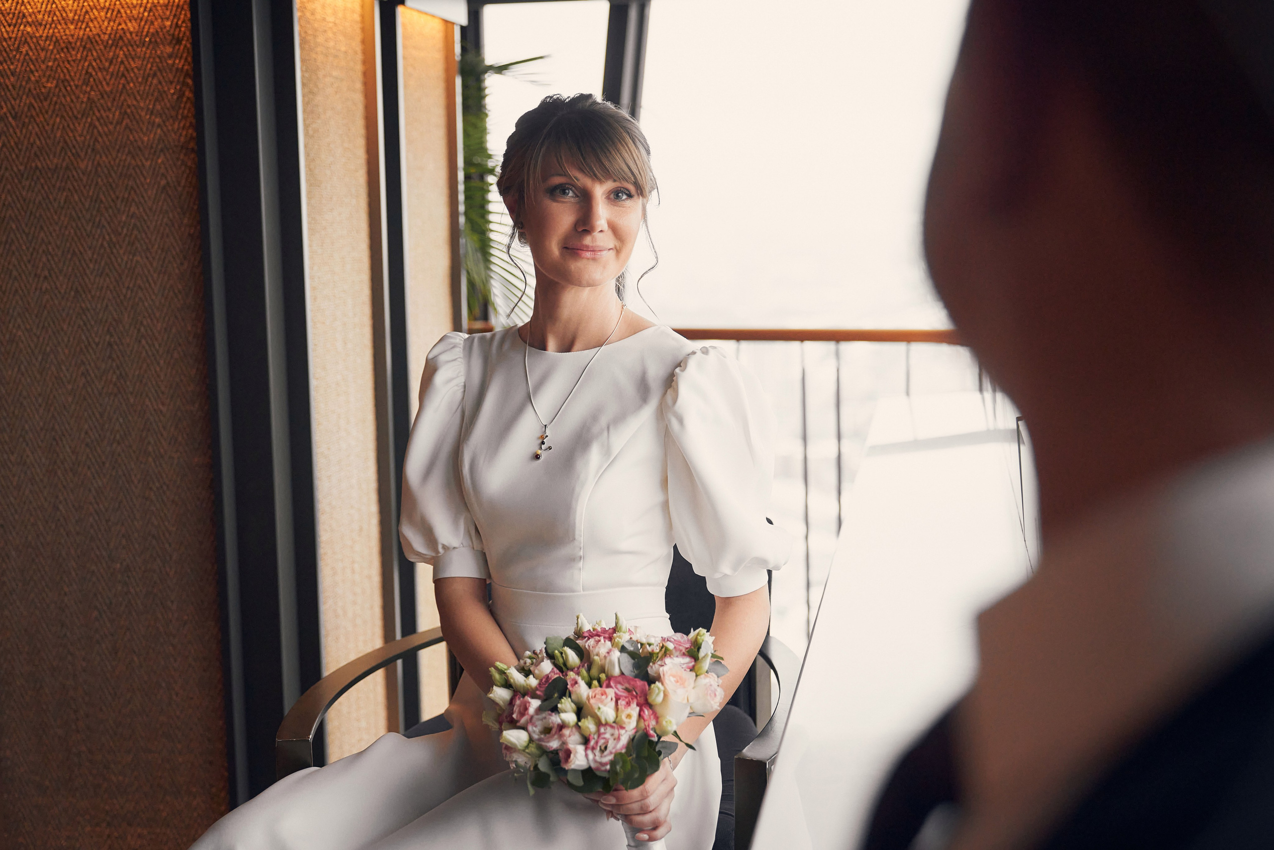 Свадебная Фотосессия в Москва-Сити, ресторан Birds