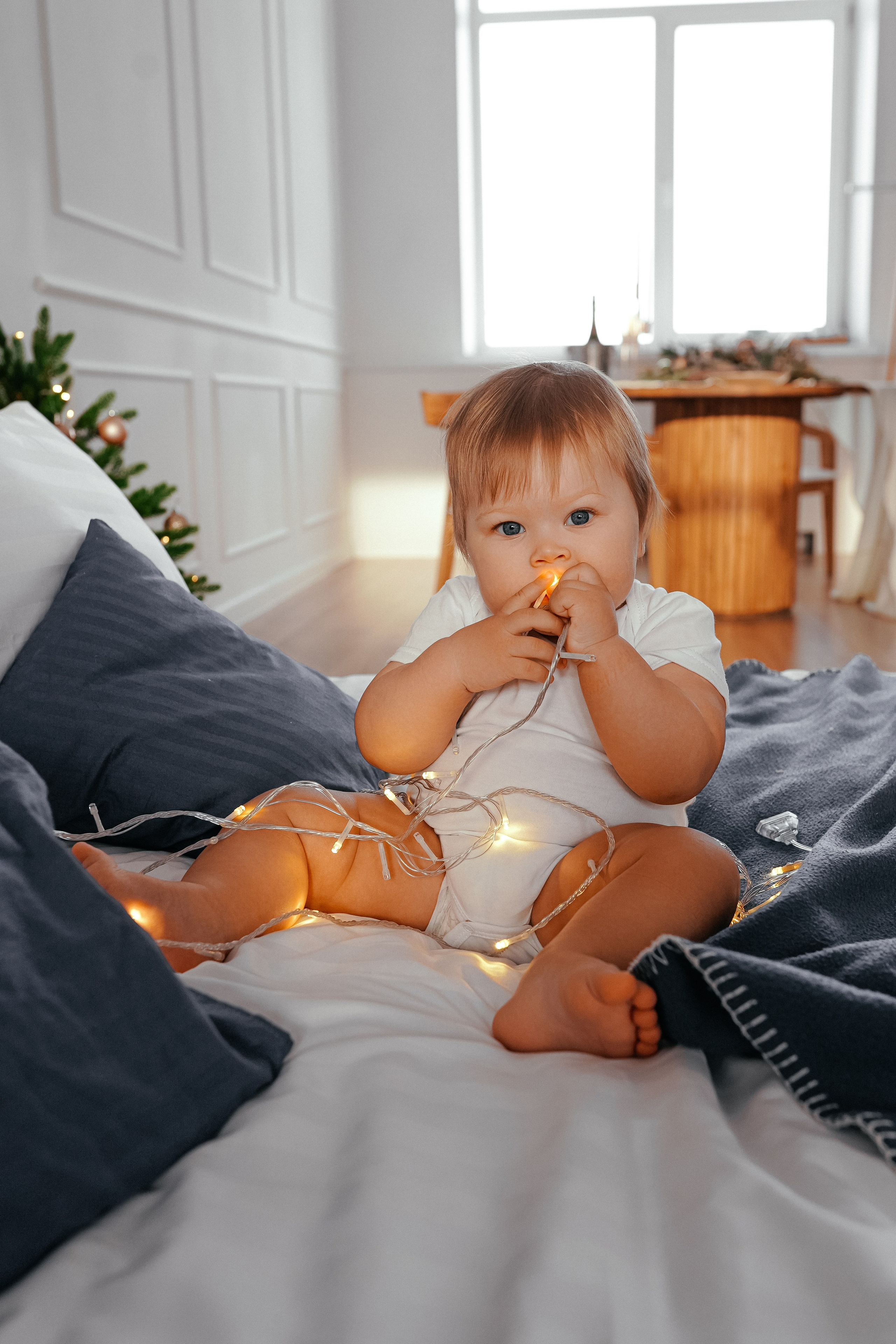 Семейная новогодняя фотосъемка в студии. Фотограф Ким Наталья в Красноярске