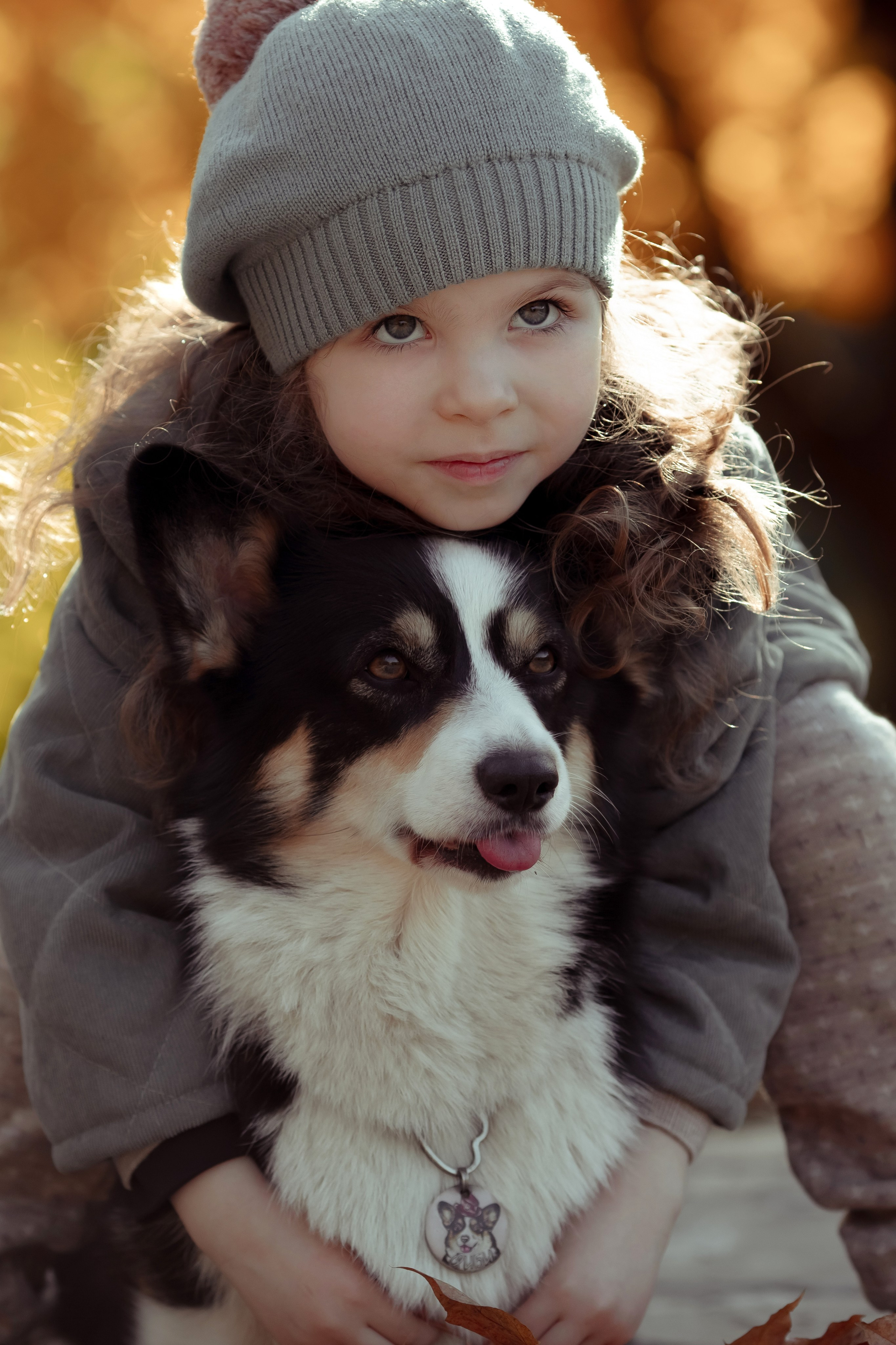 Эва с корги. Семейный и детский фотограф в Москве Дорогова Екатерина