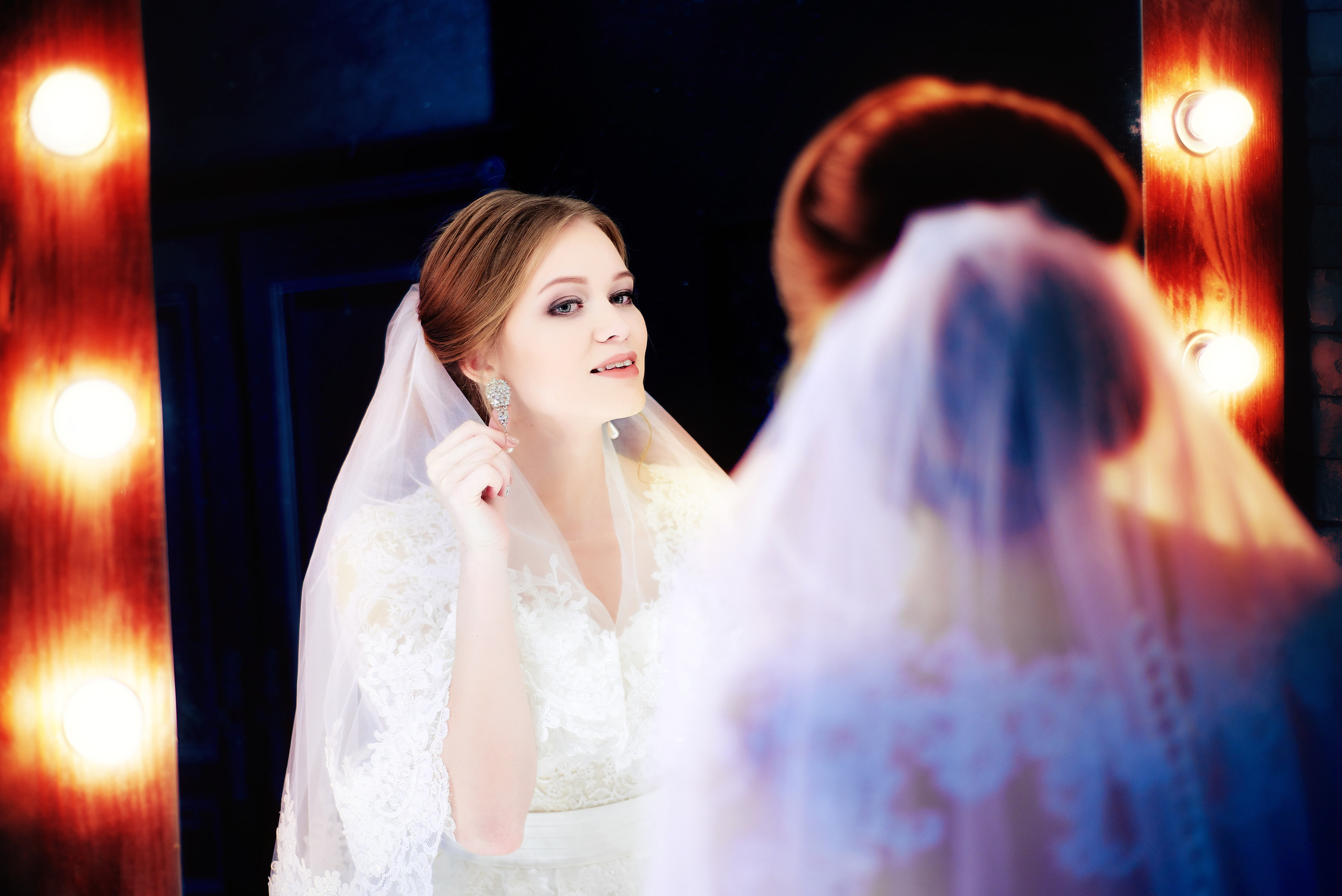 Невеста в студии. Фотосессия "утро невесты" пример.