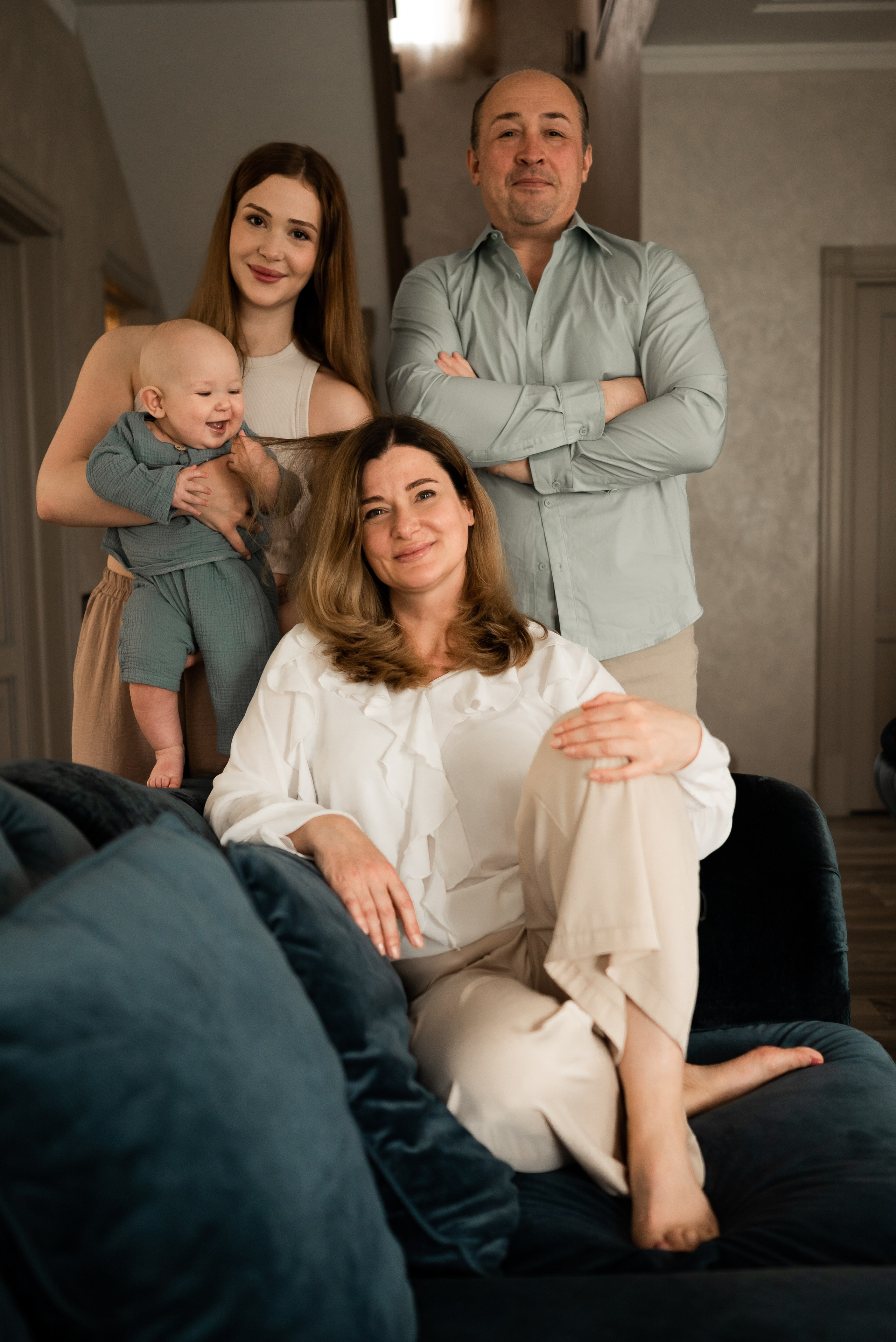 Загородная фотосессия 6 месяцев малышу. Фотограф Ксения Огородова портфолио