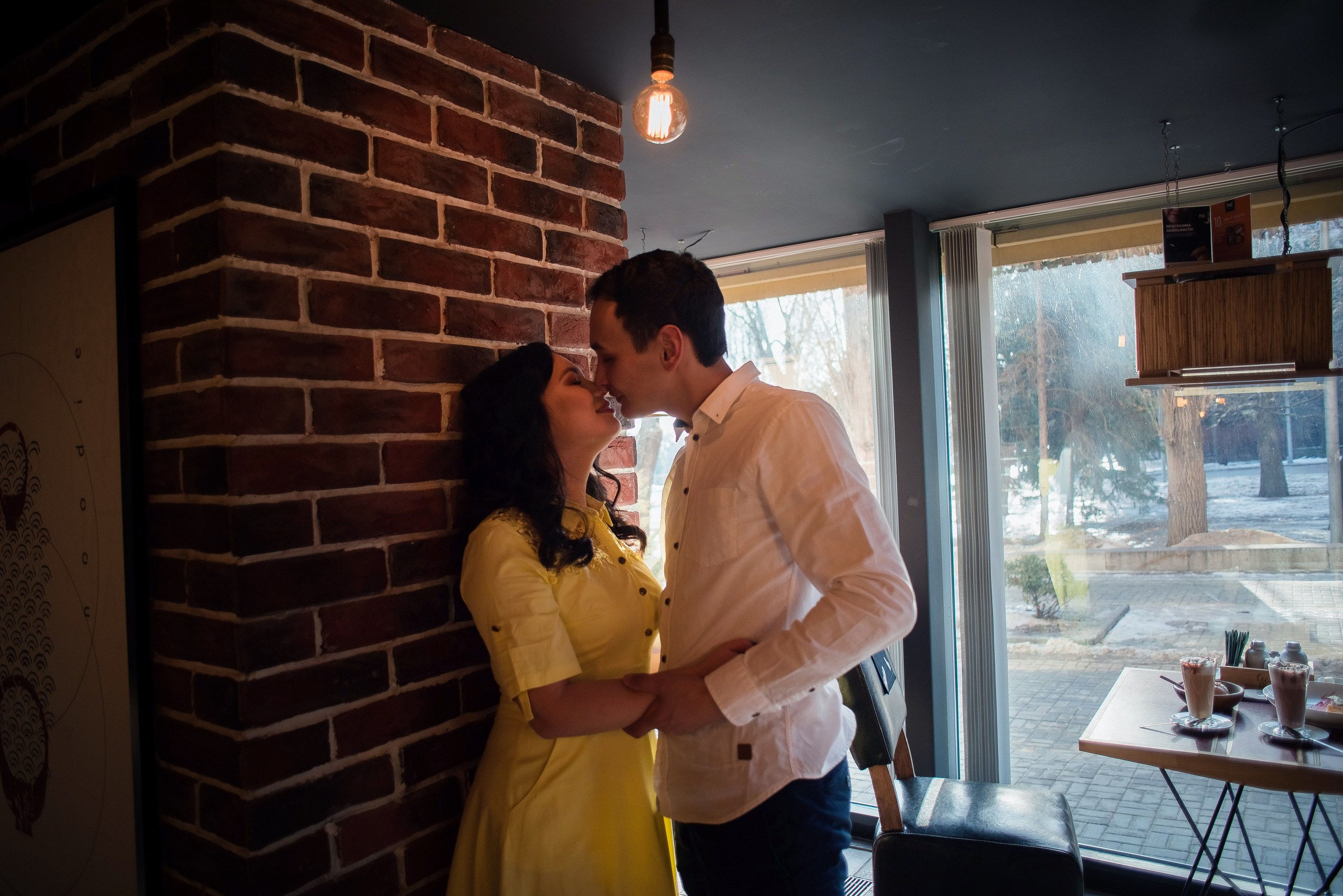 Зима+кафе. Свадебный и семейный фотограф Яна Стражева. Волгоград, Москва