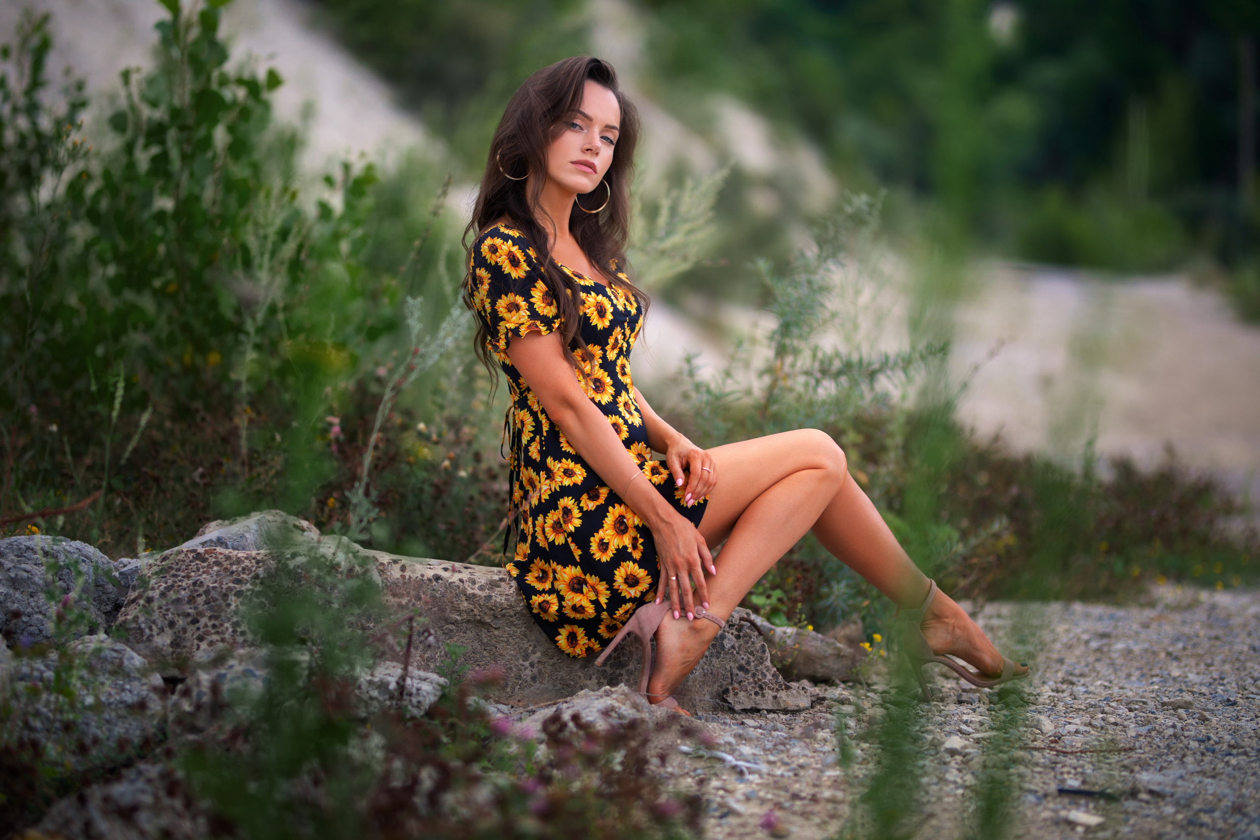 Летняя съемка с Екатериной на природе в парке Белый Колодец в формате для «себя»