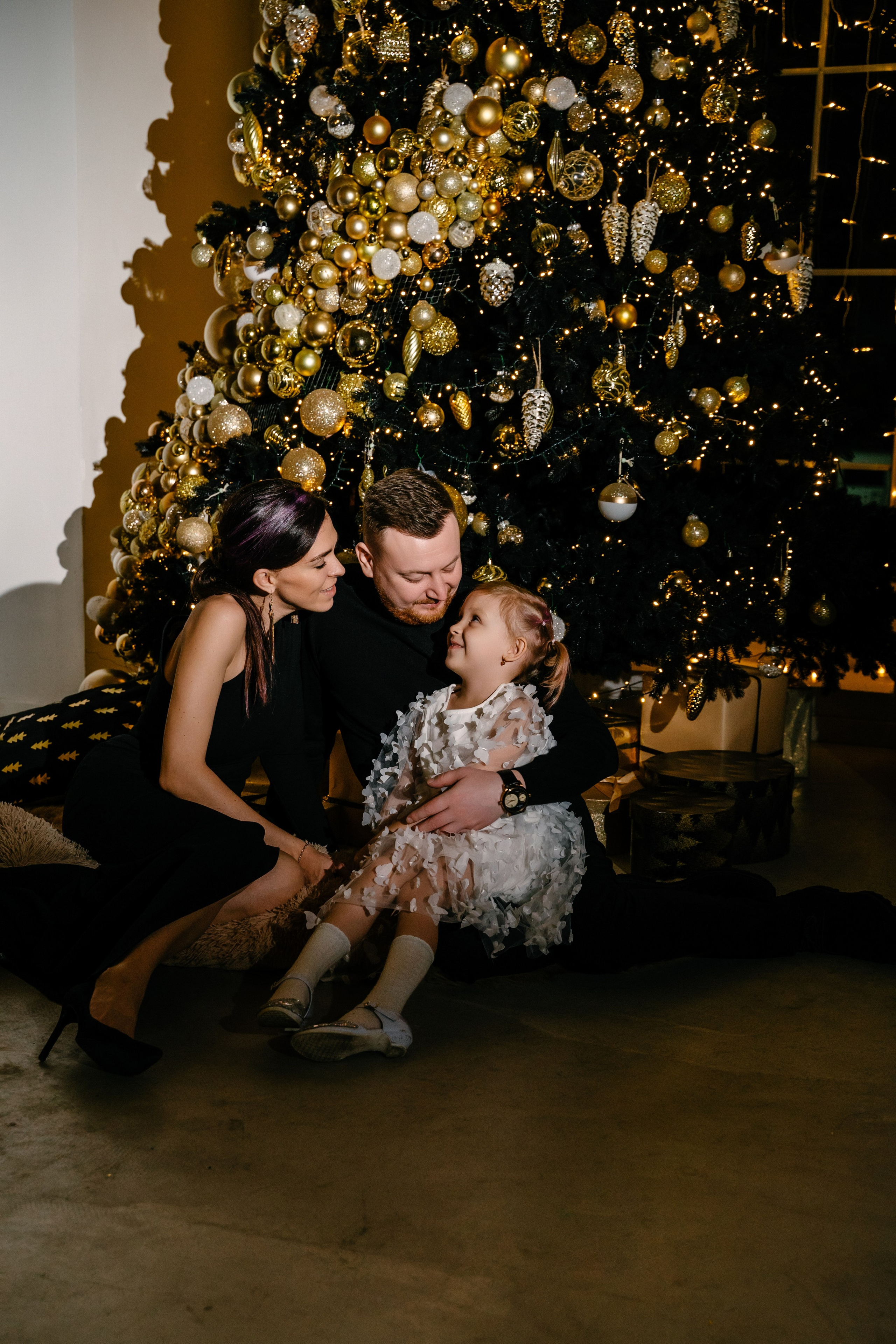 Вечерняя новогодняя съемка в студии. Свадебный фотограф Юлия Копылова