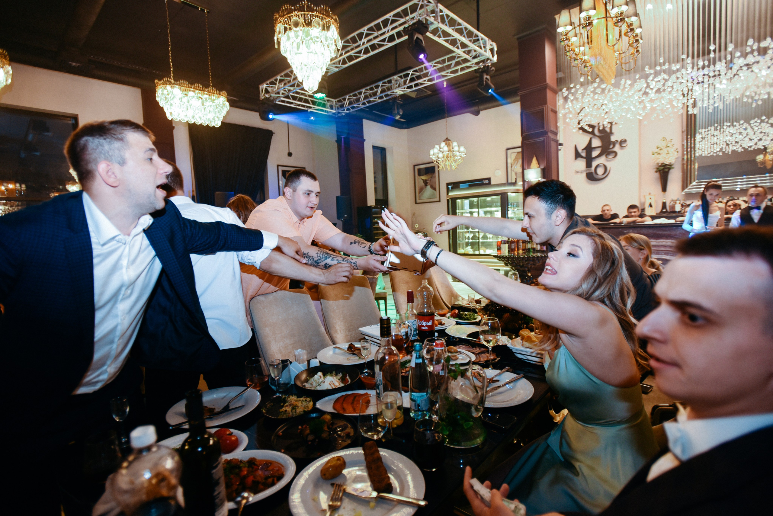 Виктор и Ангелина Банкет на 100 гостей Ресторан Segreto. Фотограф Лола Волна, город Москва