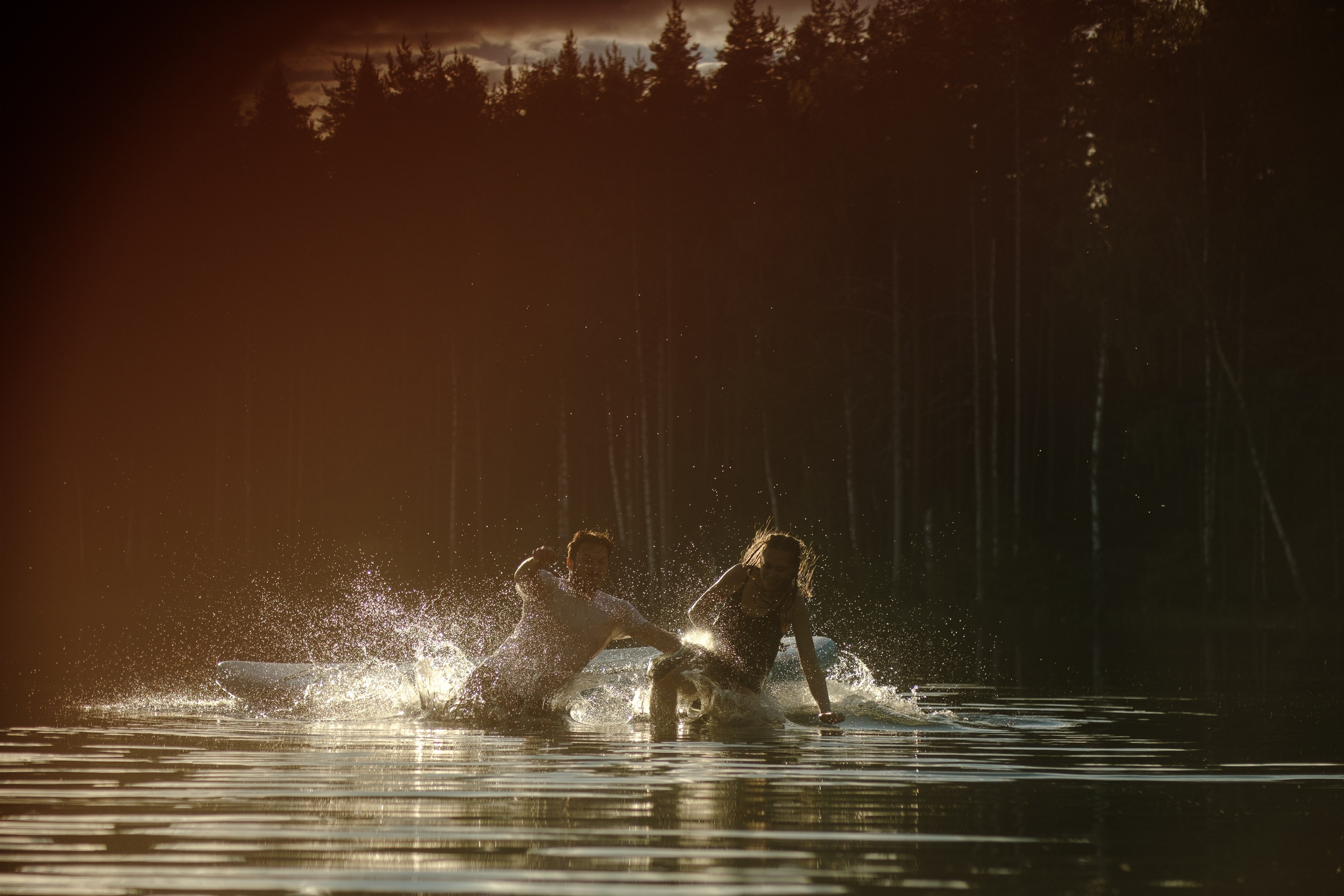 Петя и Лина, на сапах. Интерьерный фотограф и видеограф в Санкт-Петербурге Вадим Балбашевский