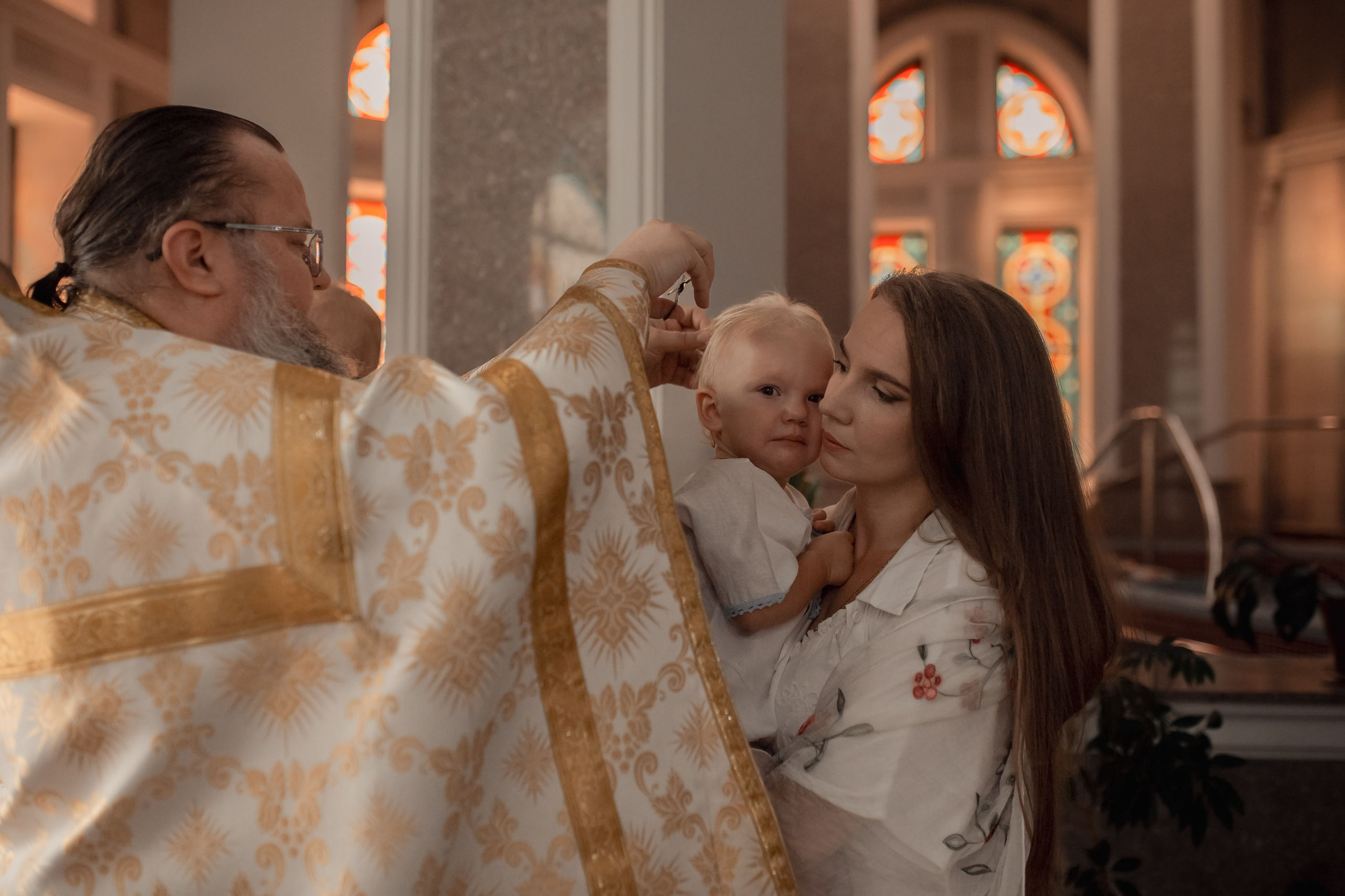 Крещение Алисы и Ксении. Фотограф на Крещение и Венчание в Ташкенте