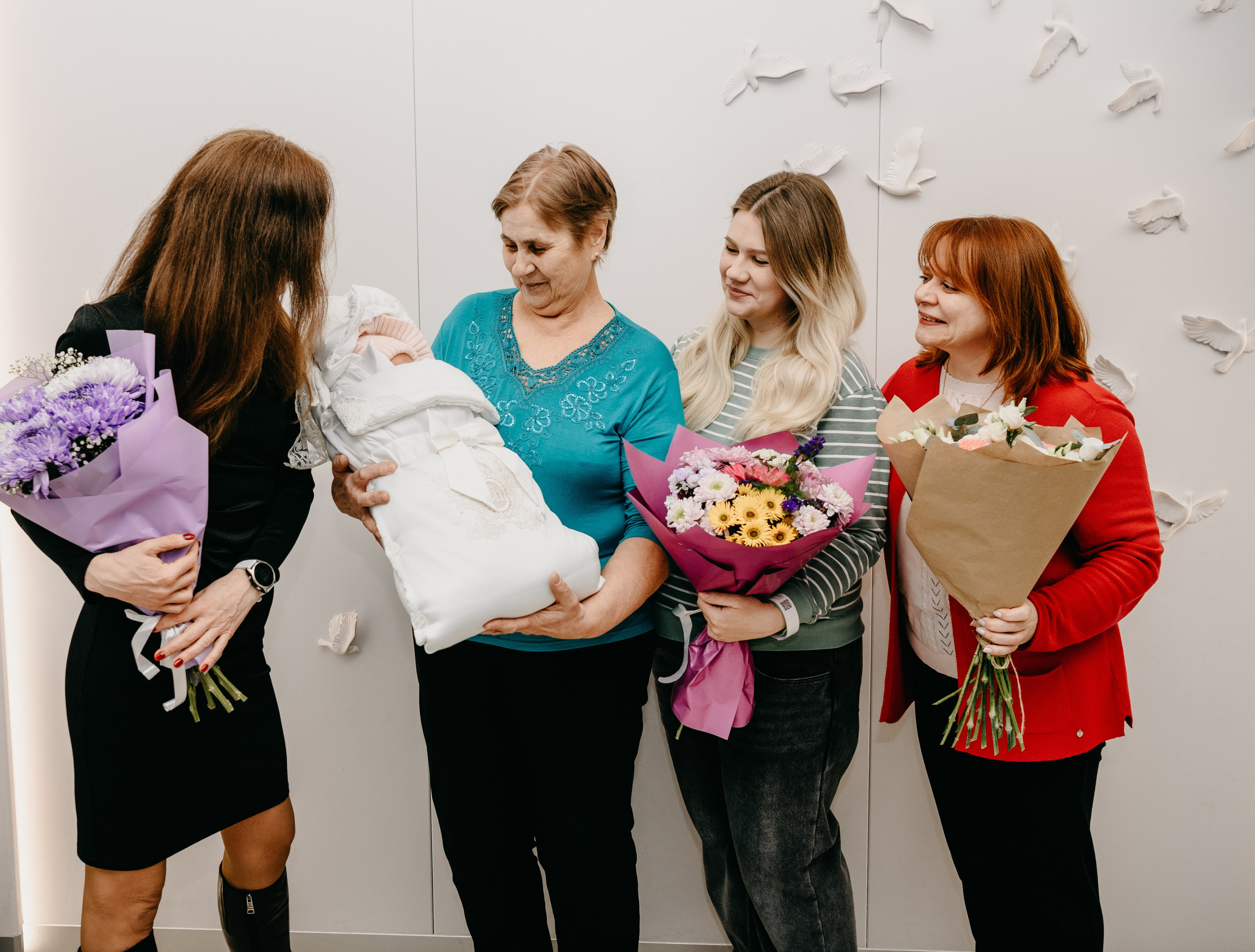 Выписка Арины. 4 роддом. Фотограф на выписку из роддома в Москве и МО