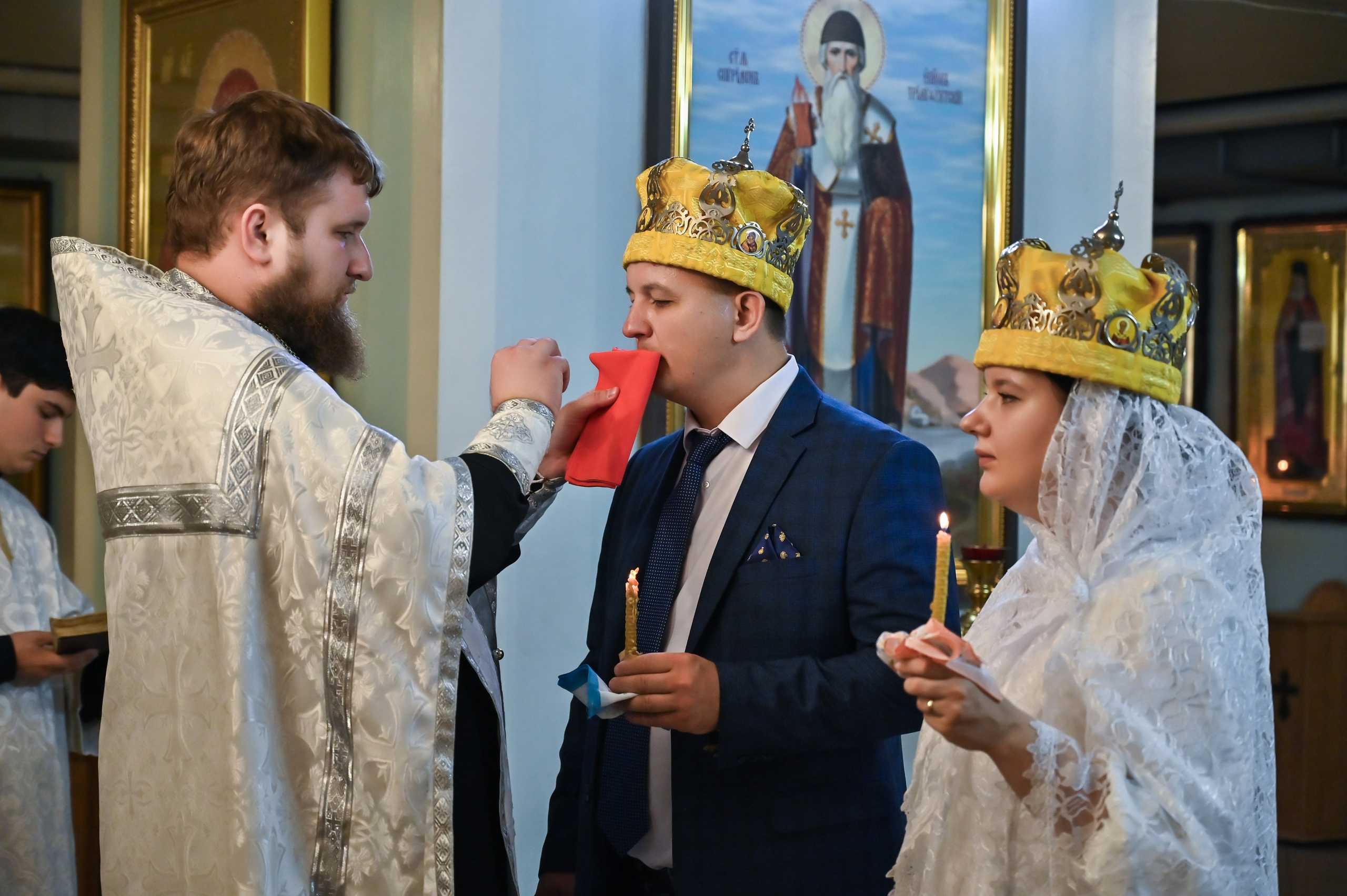 Венчание Андрей и Елена. Репортажный и свадебный фотограф в Липецке Иван Первойкин