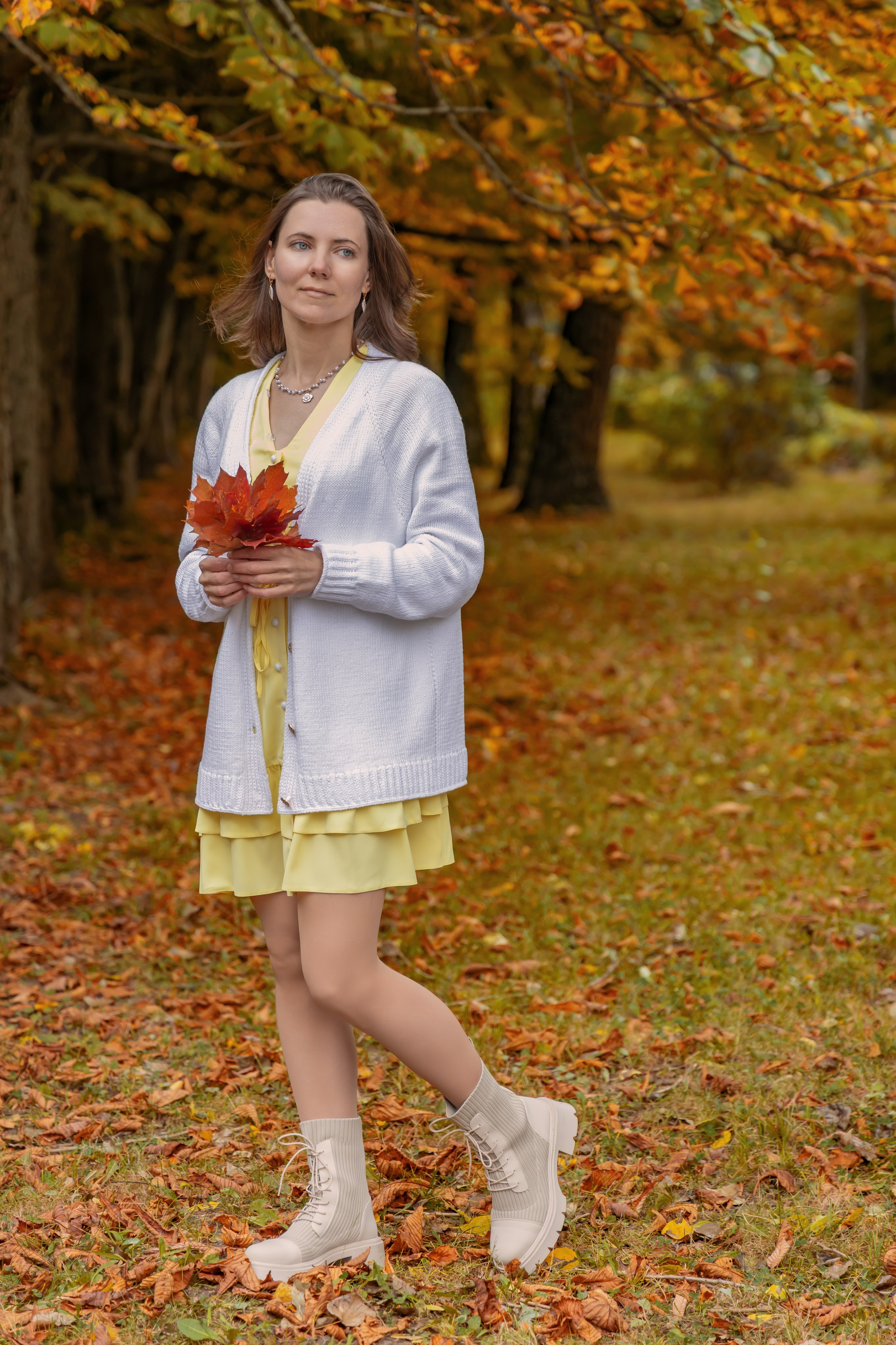 Жёлтая осень и ретро-велосипед. Репортажный, семейный и студийный фотограф в Москве Демин Алексей