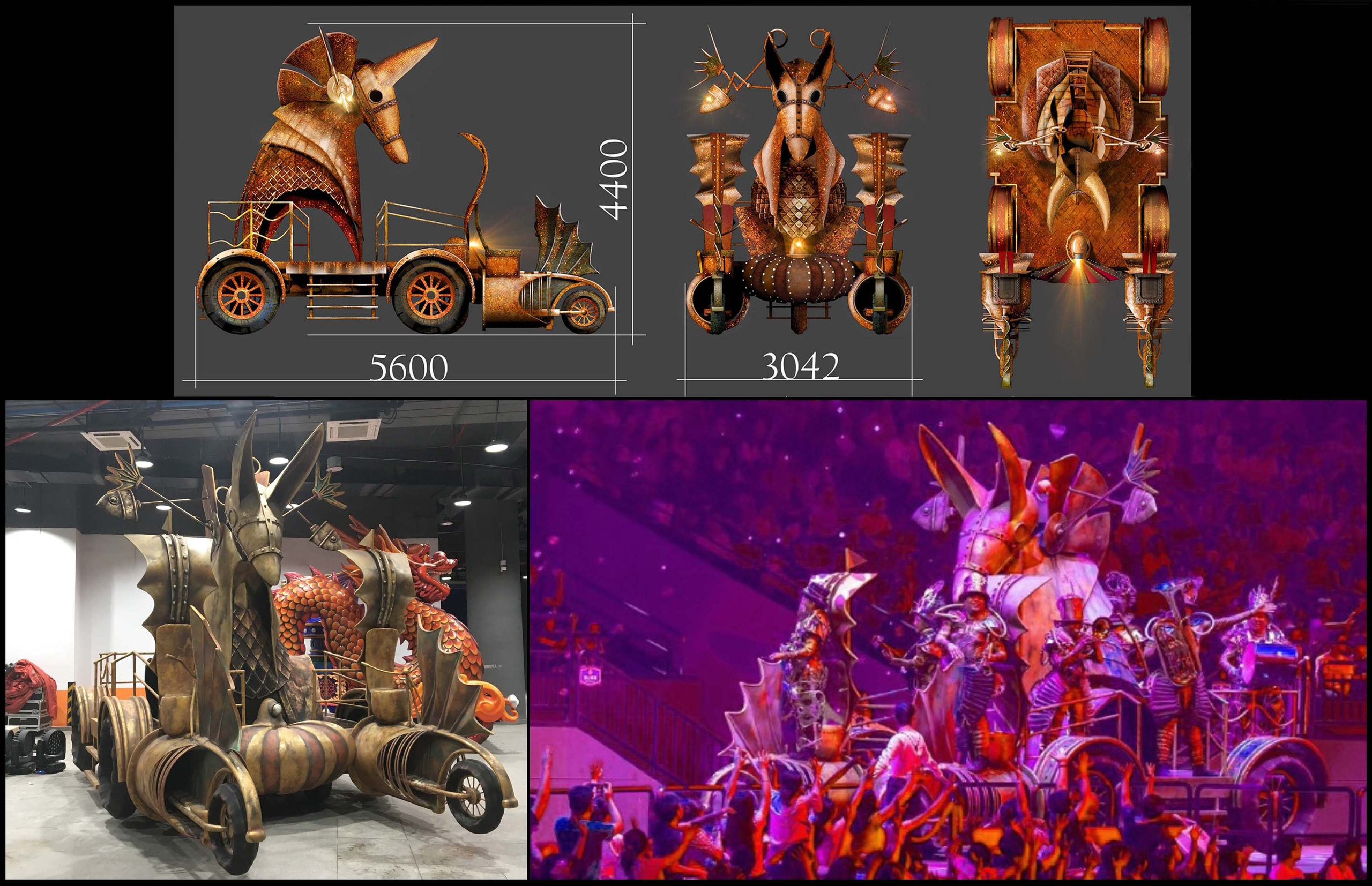 PLATFORMS FOR THEMED PARKS. Munina Dina. Set design portfolio