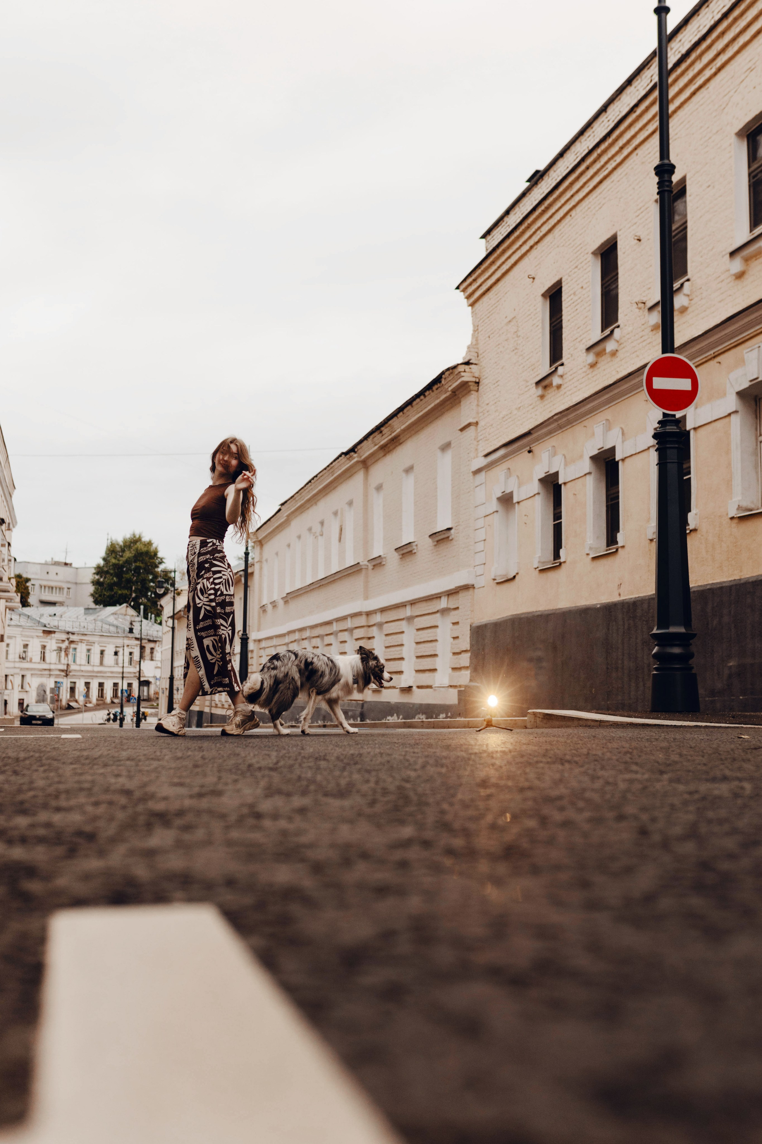 Москва / Катя и Юми / рассвет. Фотограф Кузина Вера