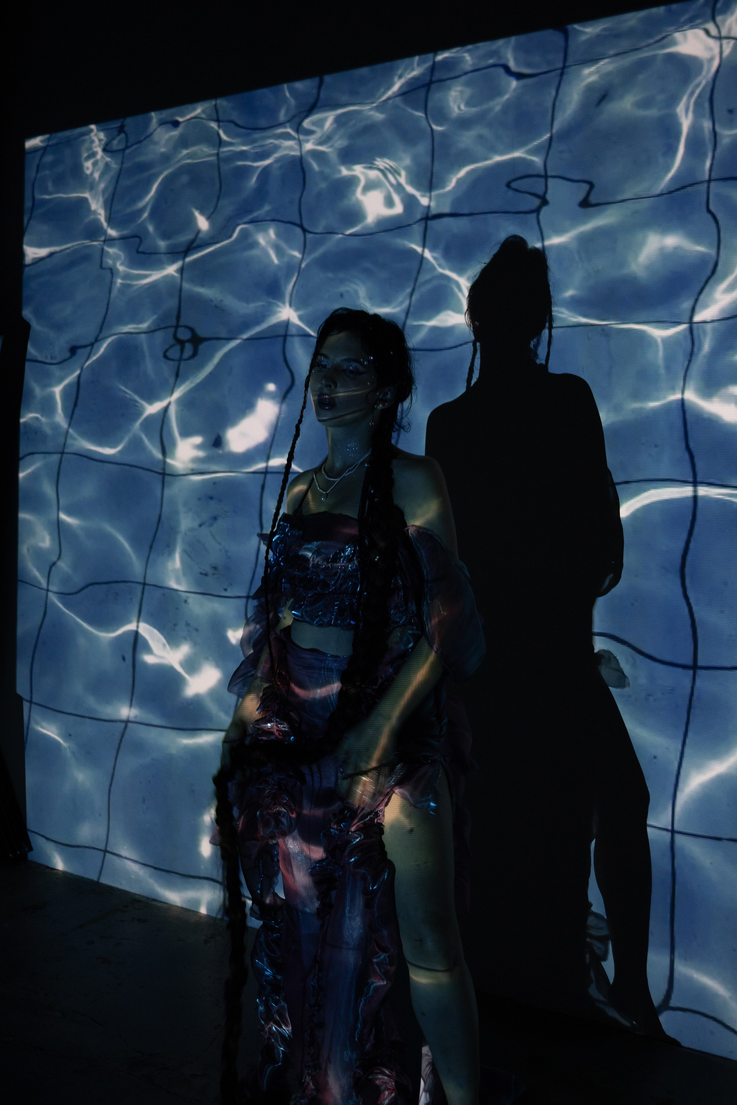 Backstage of the music video. Magic photos