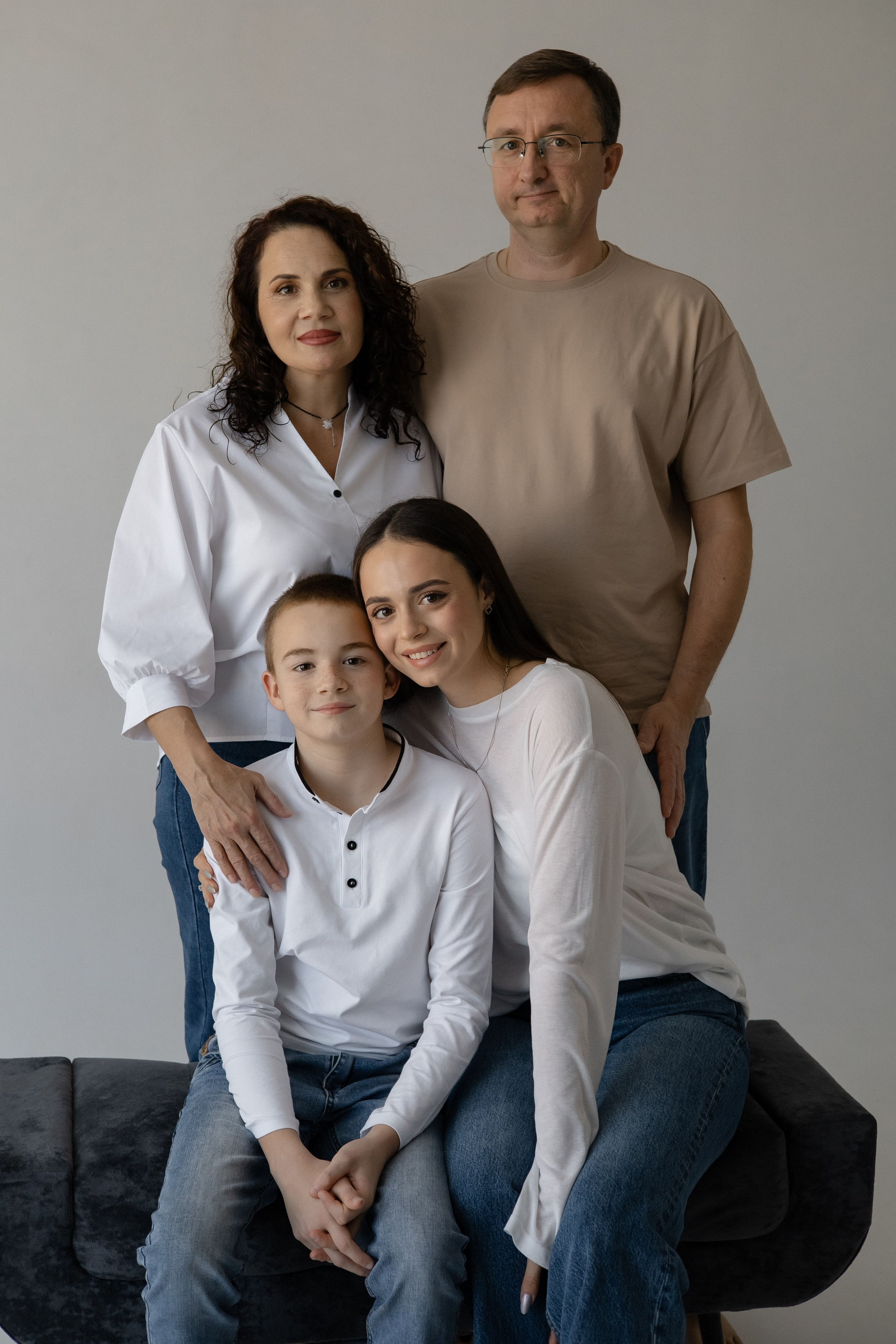 Большая семья Циклорама. Семейный и свадебный фотограф в Краснодаре Елизавета Замаева