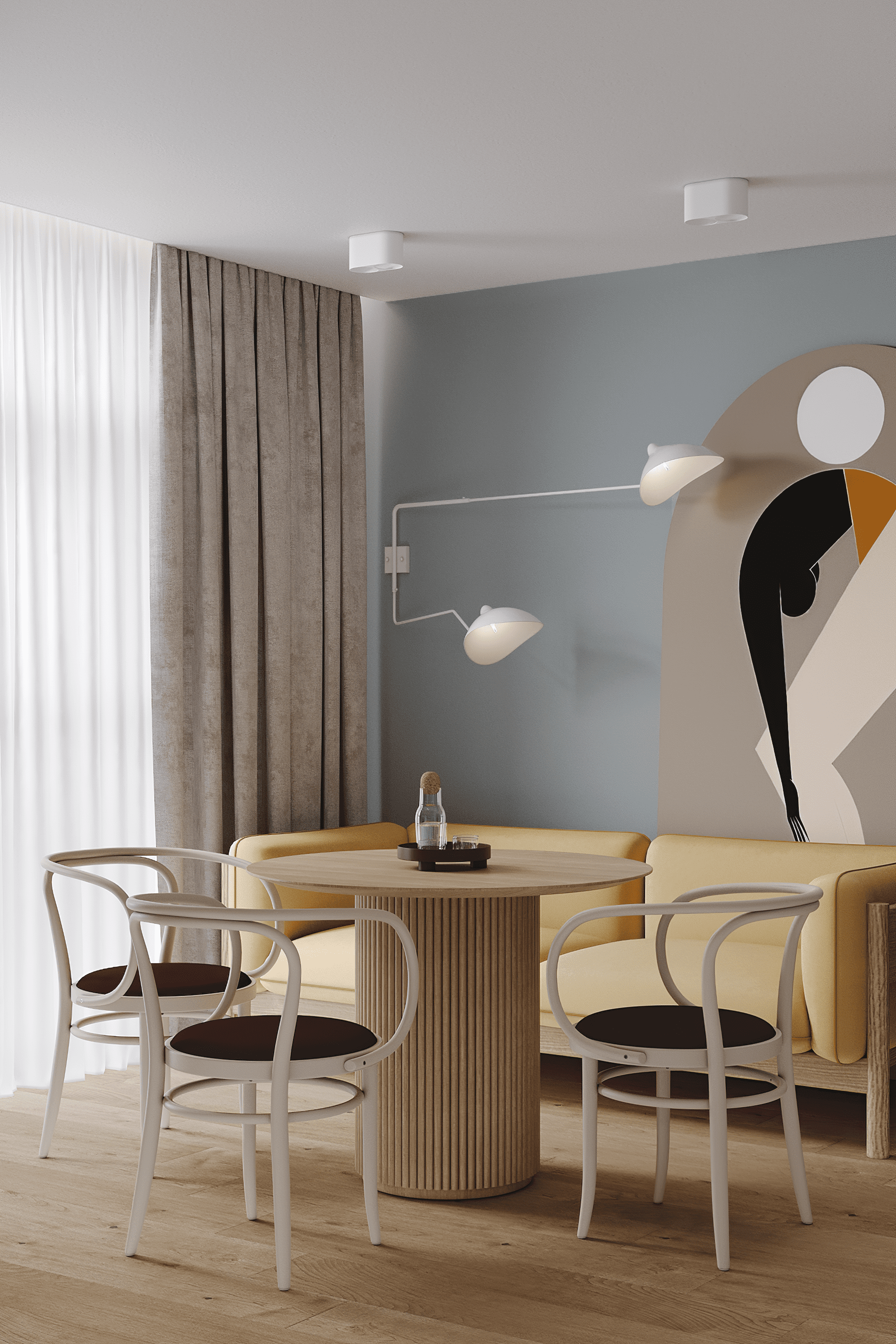 Голубое небо. MIRRO STUDIO Дизайн интерьера и реализация под ключ Варшава