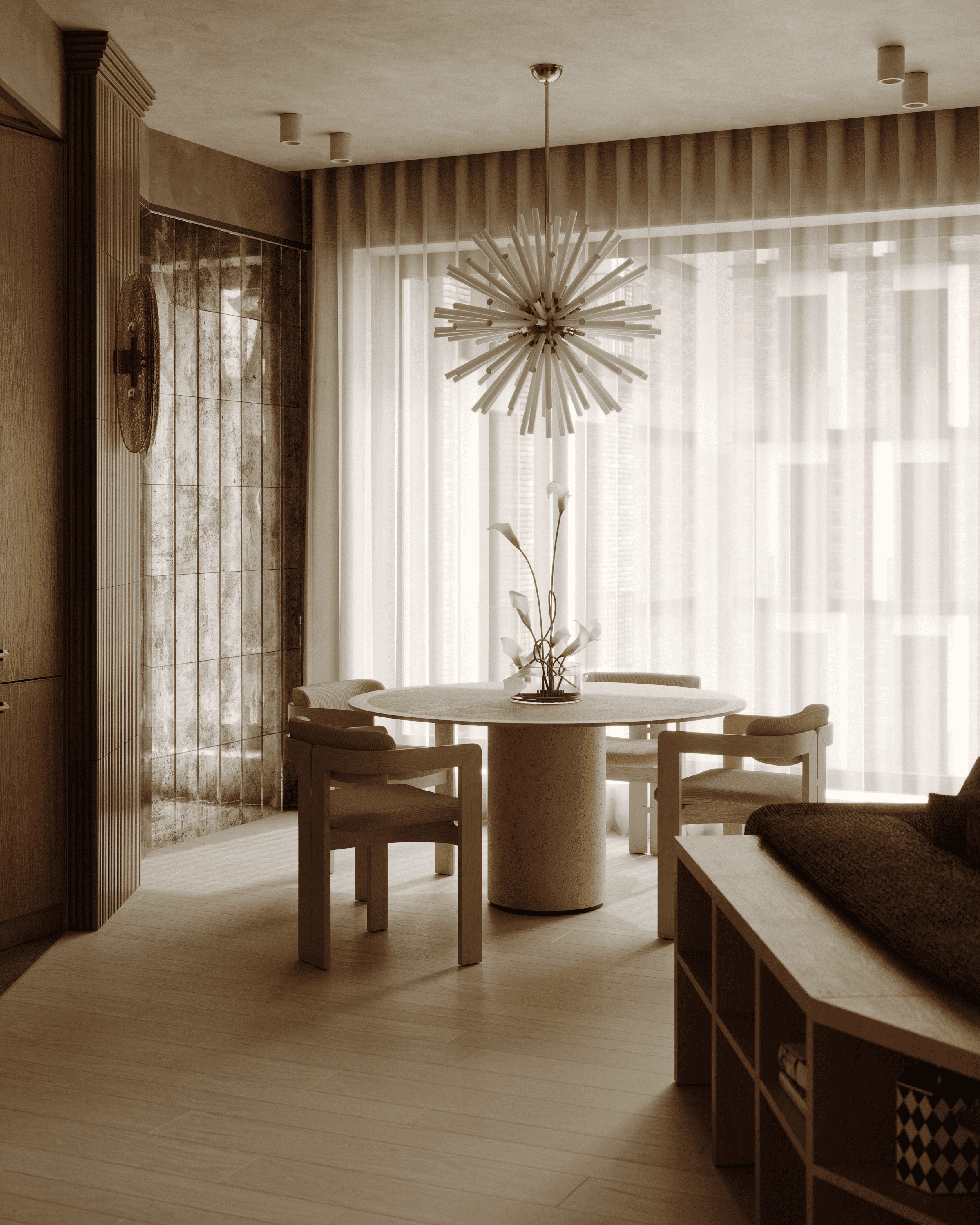 ЖК САДОВЫЕ КВАРТАЛЫ. 3D визуализация дизайна интерьера. 3D interior design visualizer