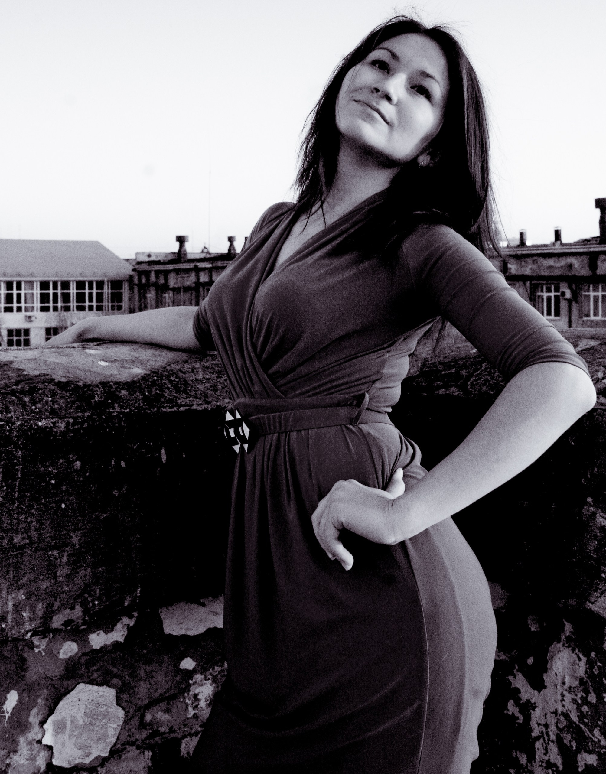 Альбина на крыше. Фотограф Пермь. Фотосессия в фотостудии Перми и на свежем воздухе