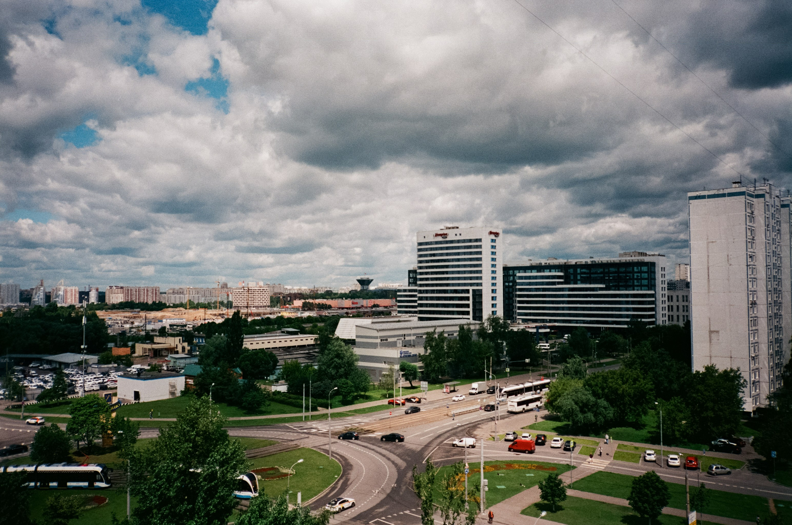 Ricoh MF-1 / Fujifilm X-tra 400 (просрочка) / Закат Строгино, Давыдовс