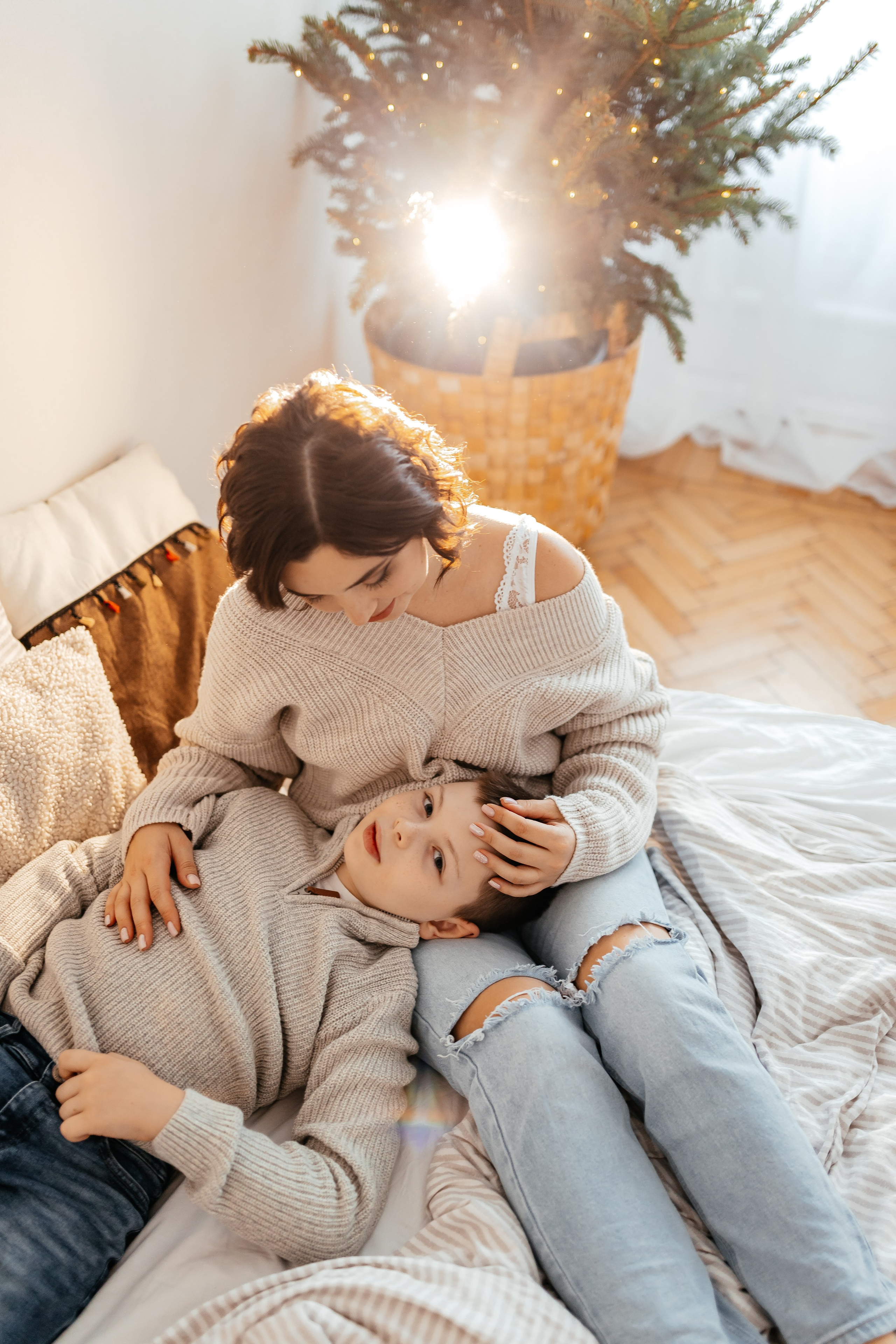 Таня, Захар, Миша. Семейный и домашний фотограф в Москве и МО Королева Валерия