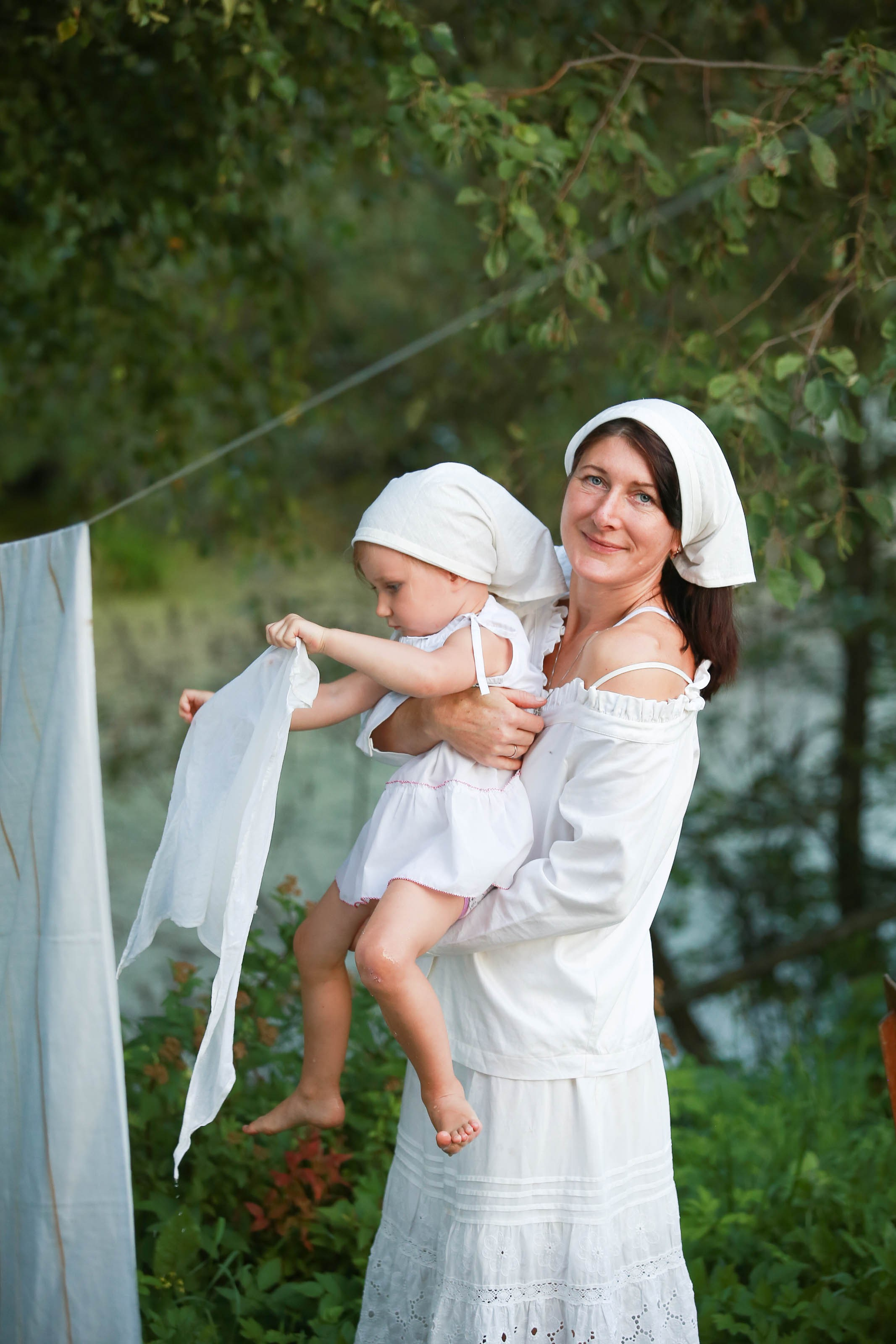 Проект «Ретро стирка на реке». Семейный и детский фотограф в Москве Мария Быкова