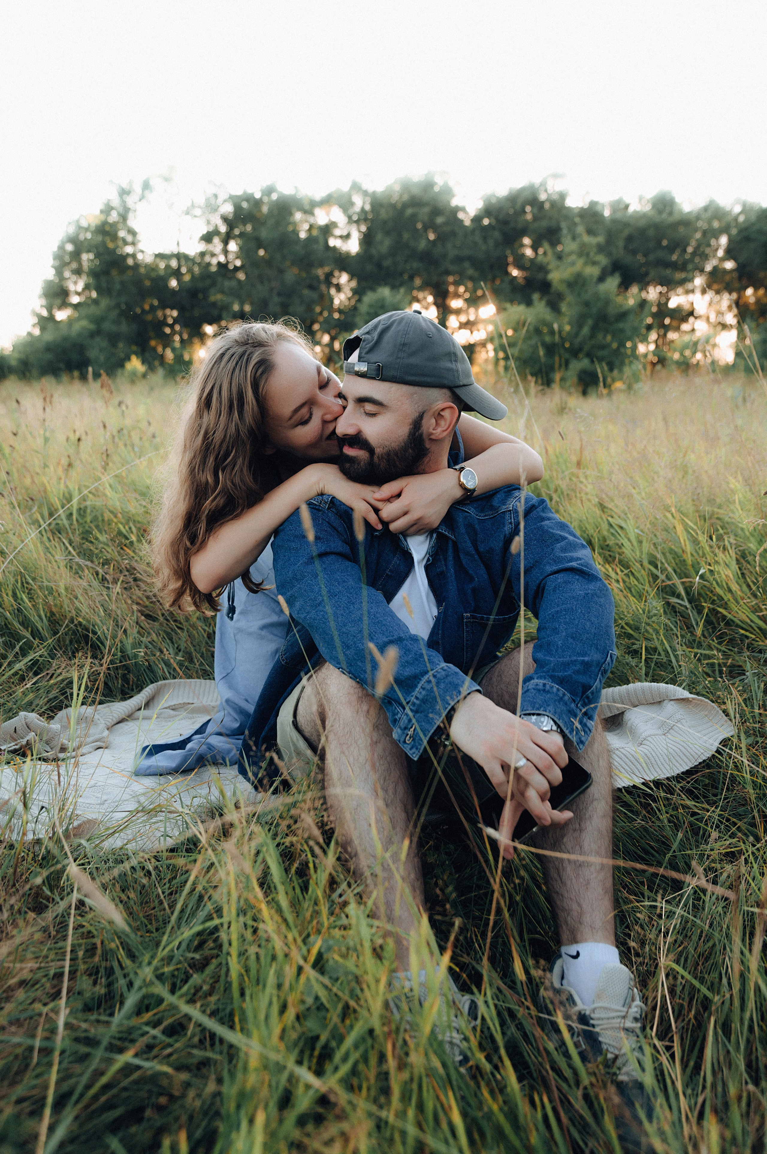 Лес.закат.Вика и Денис. Детский и семейный фотограф Катерина Мишина
