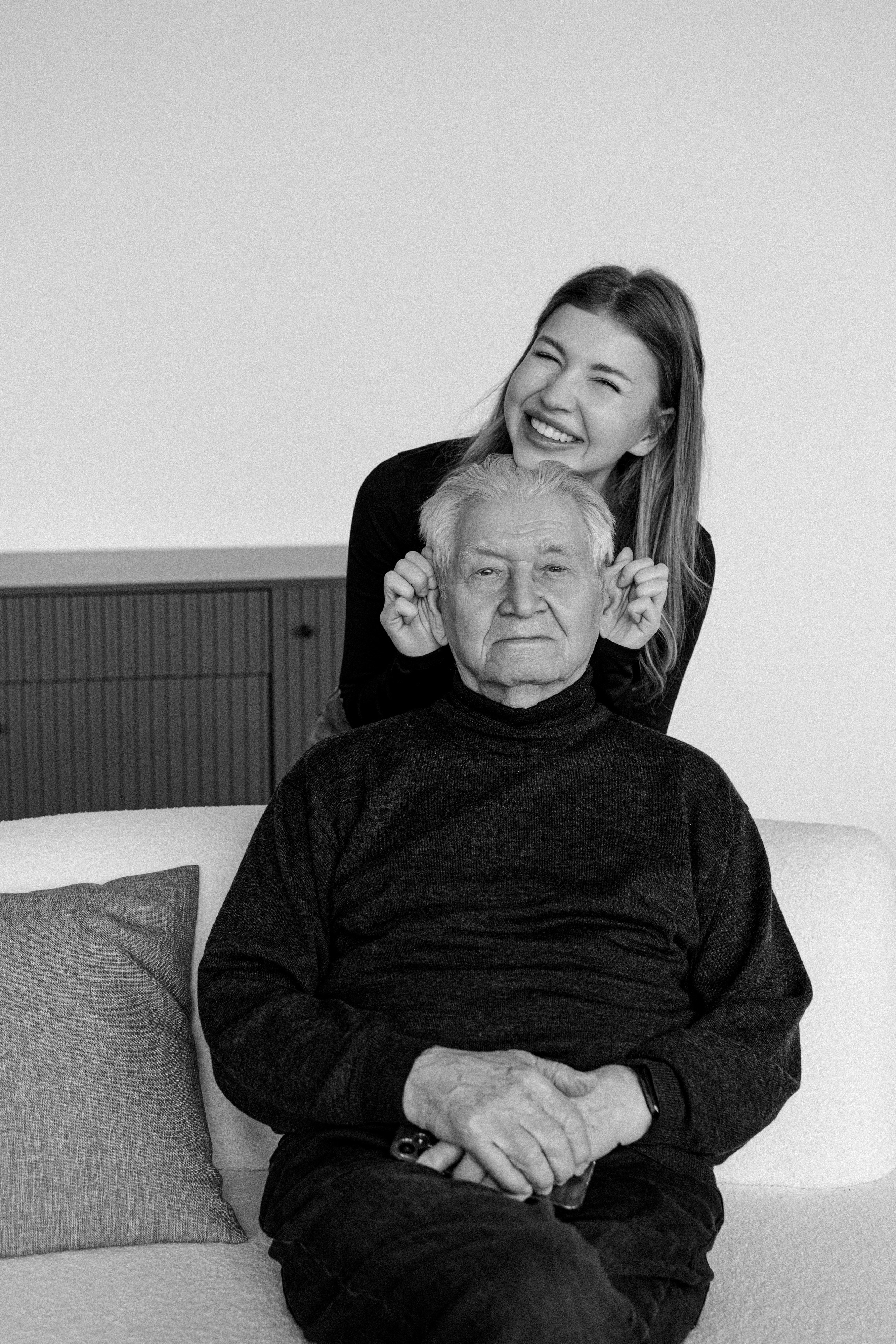 Анастасия и дедушка. Свадебный и семейный фотограф в Калининграде Анастасия Гриценко