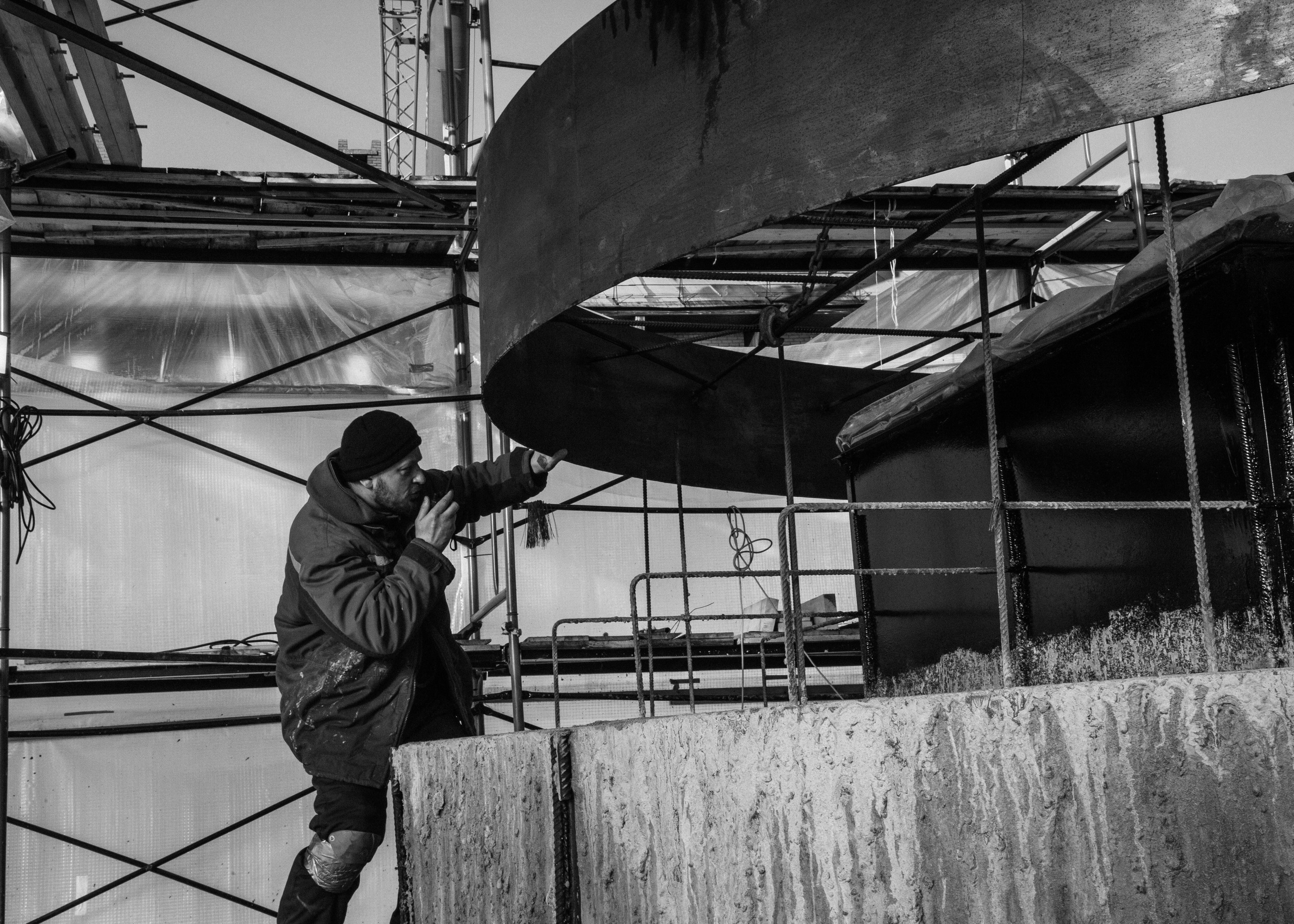 Строительство Ступы в Яхроме. Фотография, как она есть