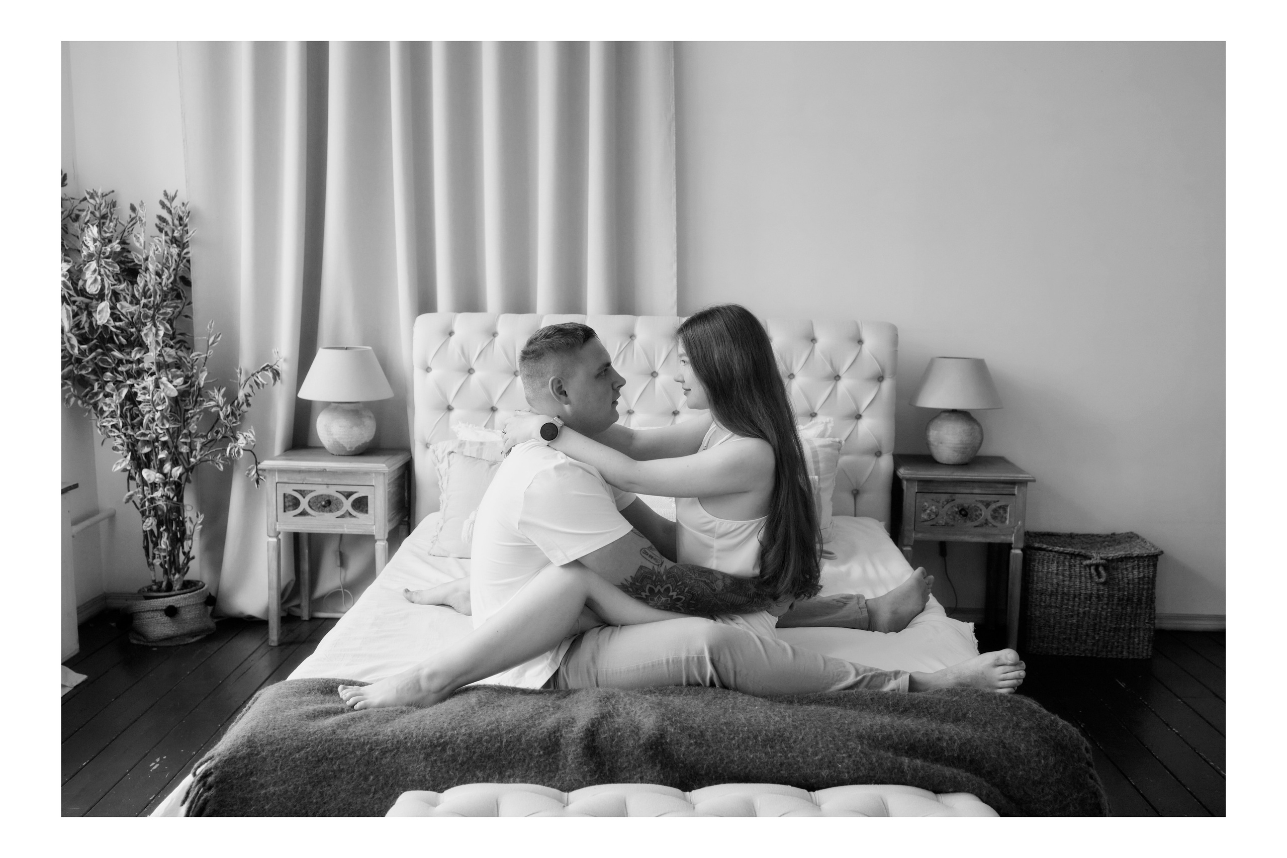 Студийная фотосессия прекрасной пары Арины и Юрия. Семейный и детский фотограф Майя Гришина