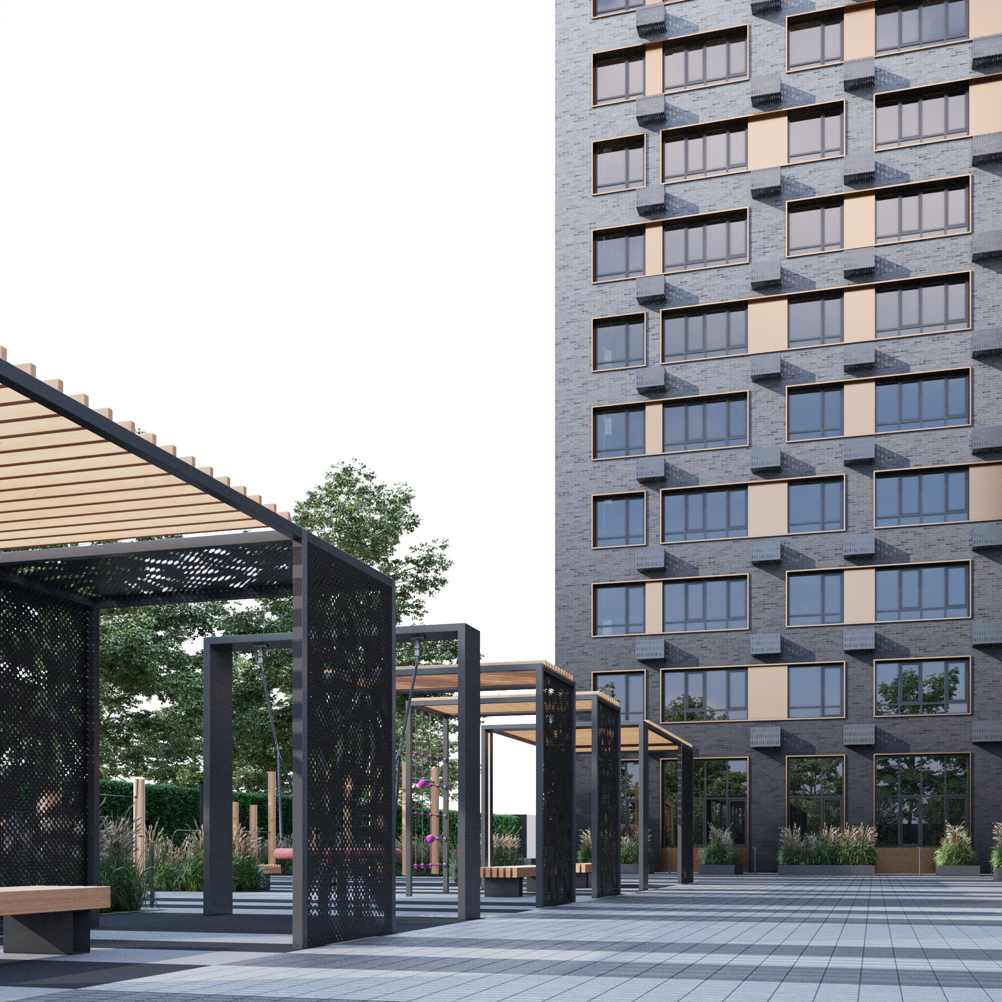 Многоквартирные дома / Пушкина. SAAS Селиванов Алексей Архитектурная Студия