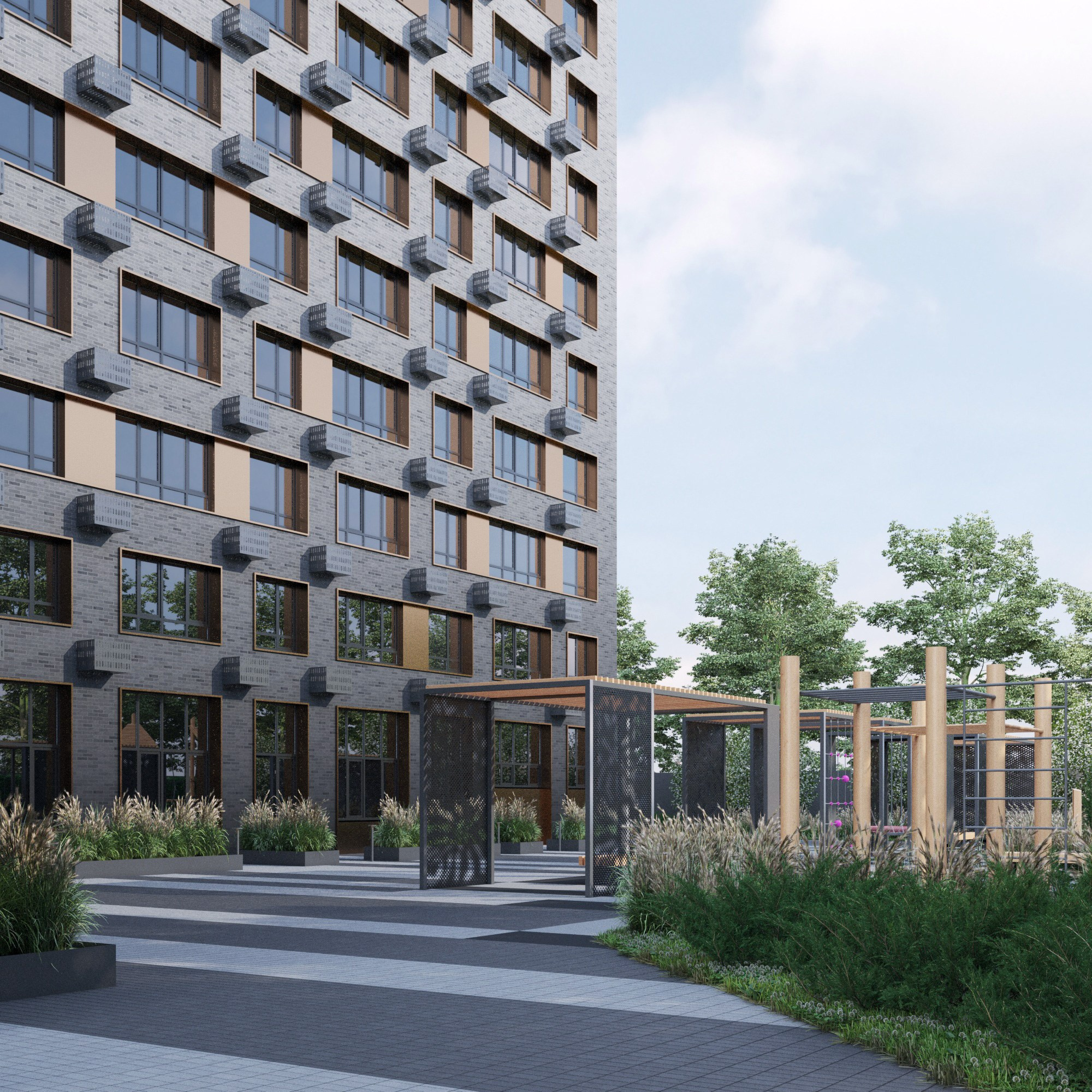 Многоквартирные дома / Пушкина. SAAS Селиванов Алексей Архитектурная Студия