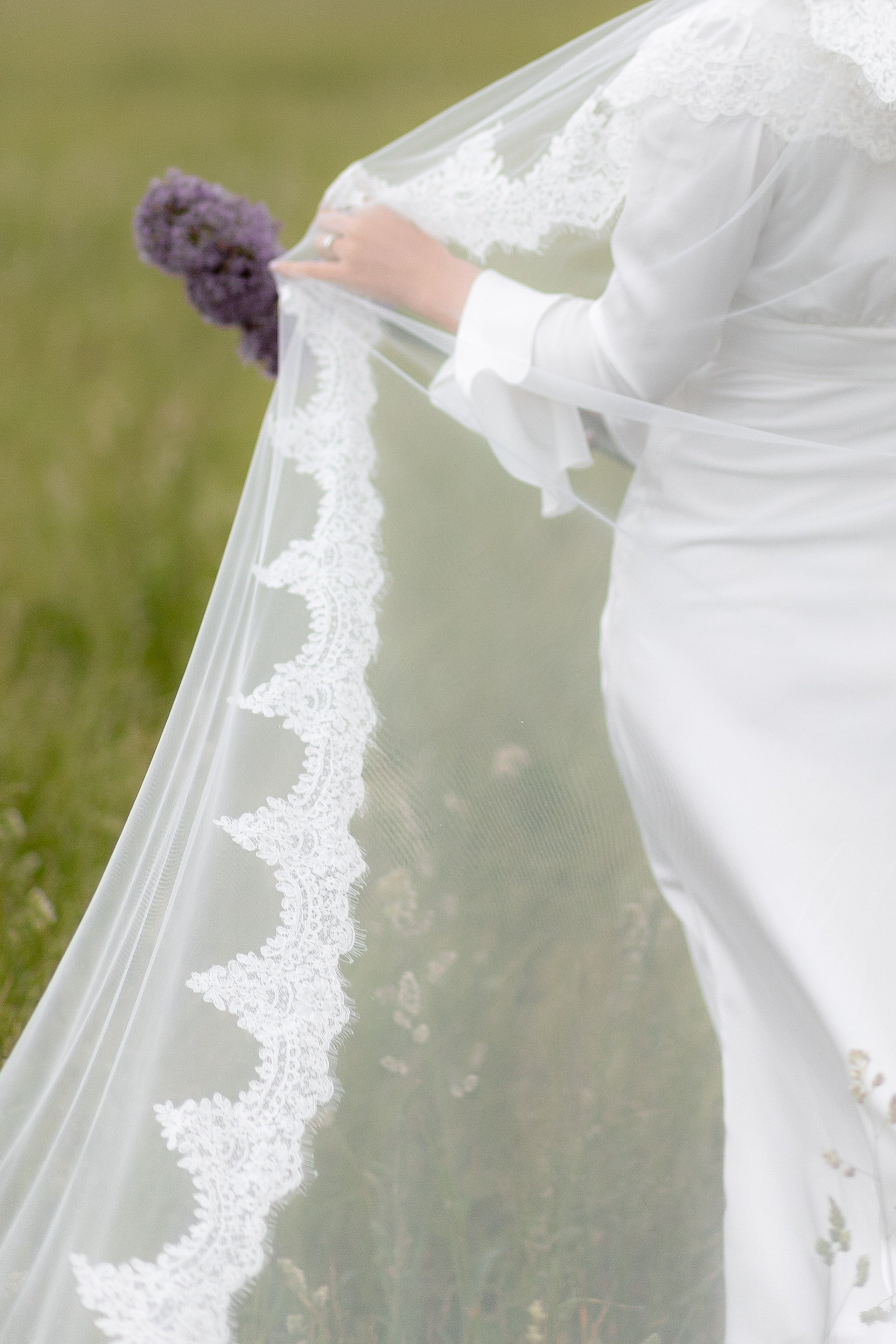 Утро невесты в поле