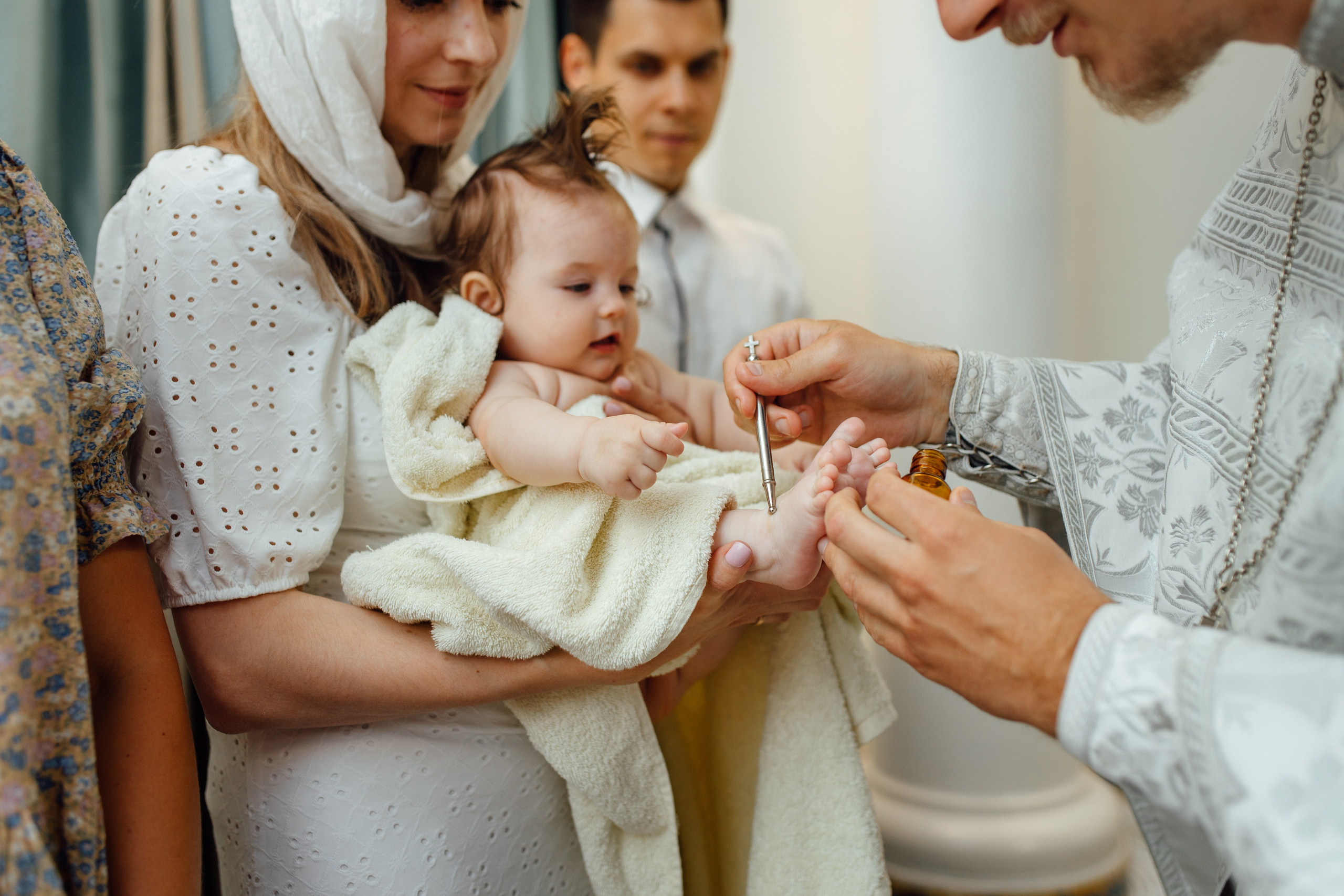 Крещение Аделины, храм Святой Троицы, июль 2024