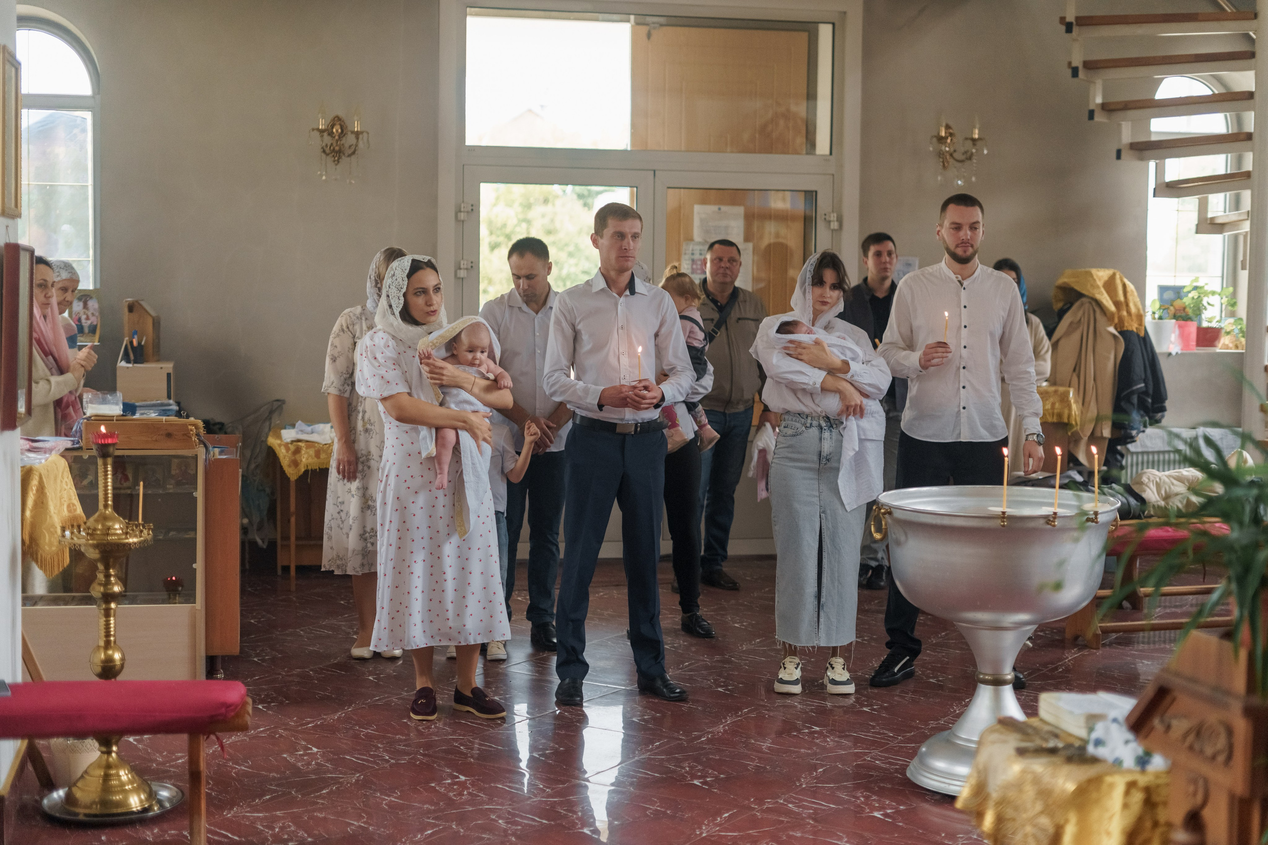 Крещение Романа, г. Кропоткин (радиострой). Семейный и детский фотограф в Гулькевичи, Кропоткине