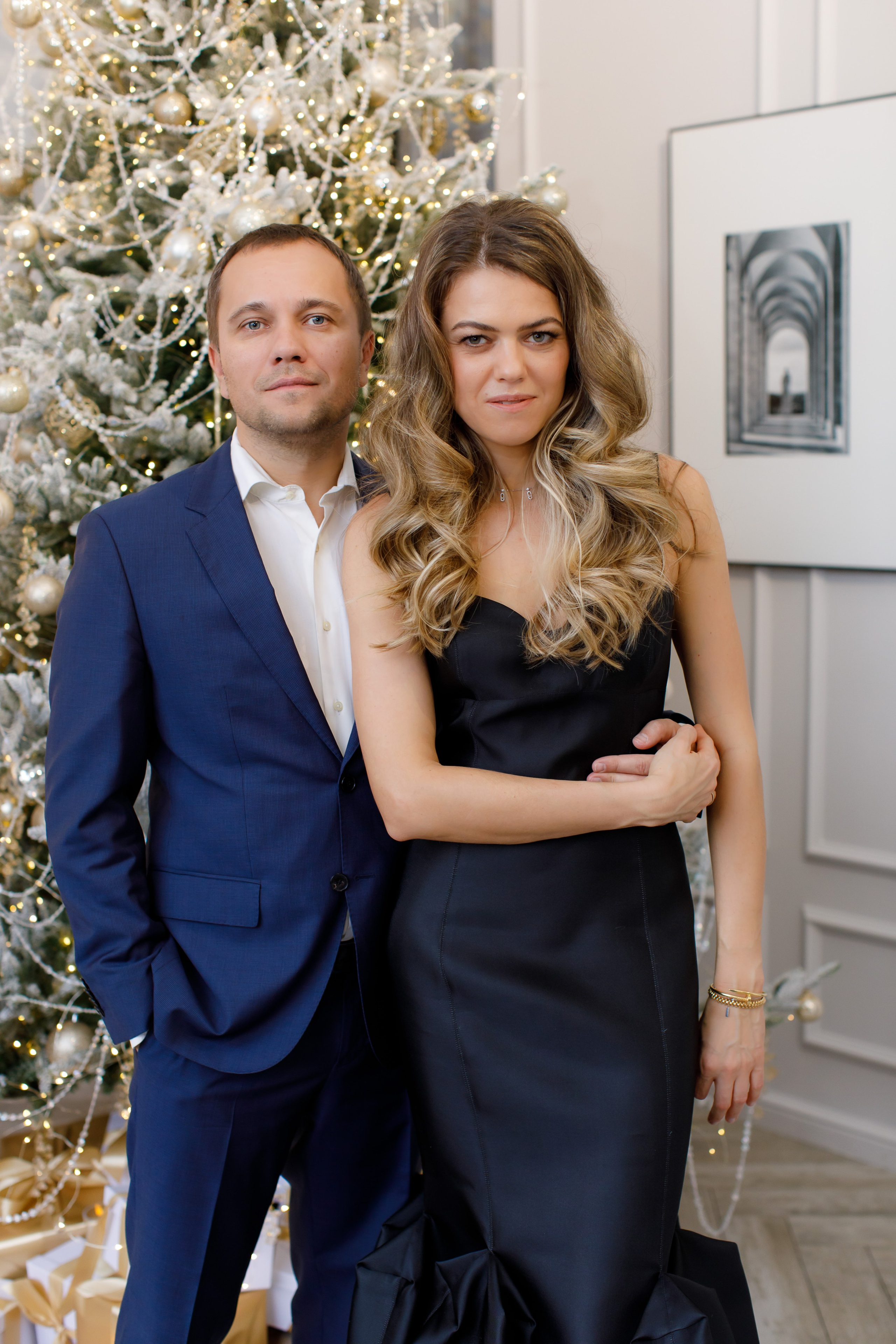 Семейная новогодняя съёмка в студии. Портретный и семейный фотограф Юлия Герман