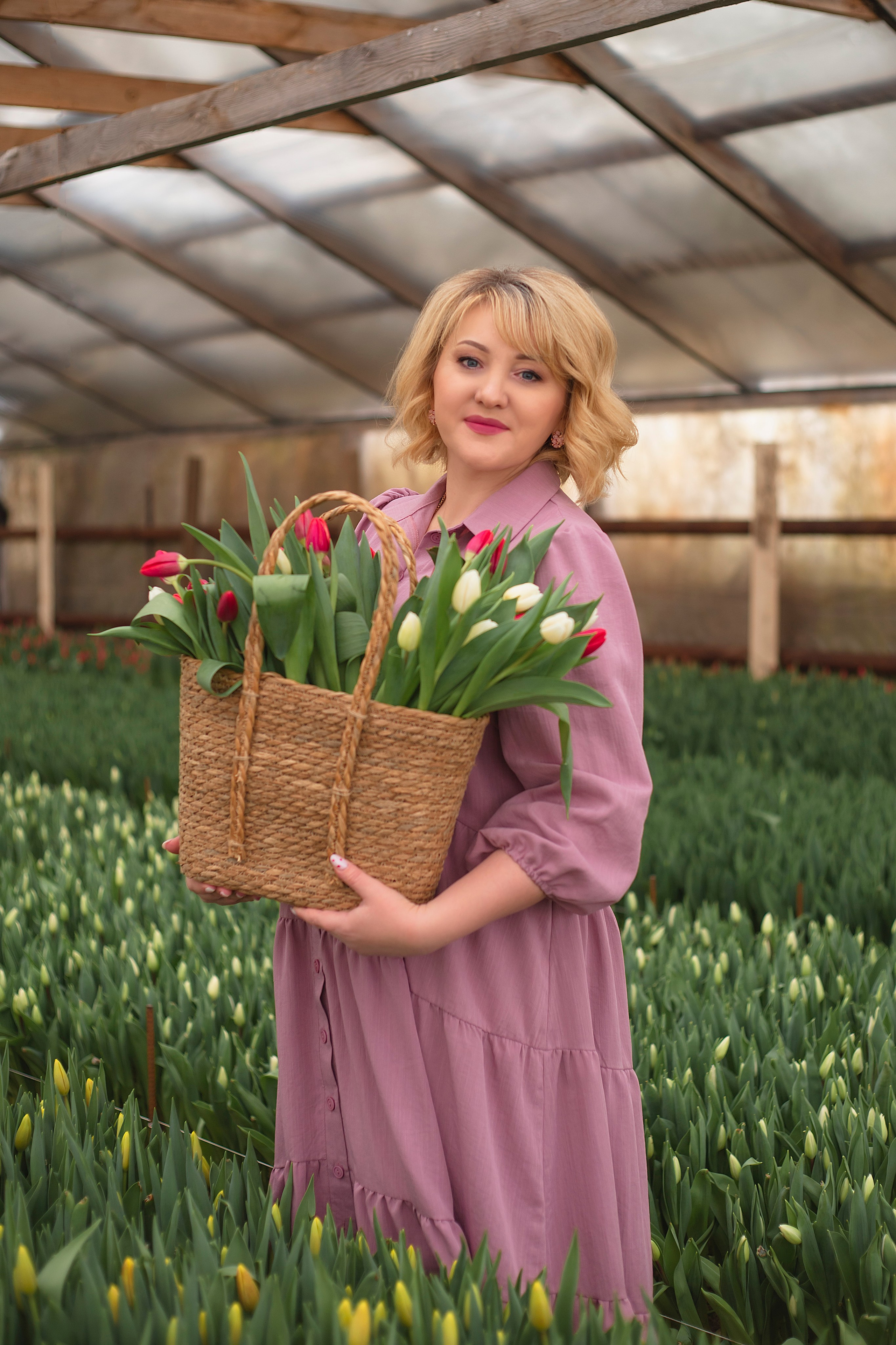 Фотодень в теплице с тюльпанами. Фотограф Ольга Бобб Нижний Новгород