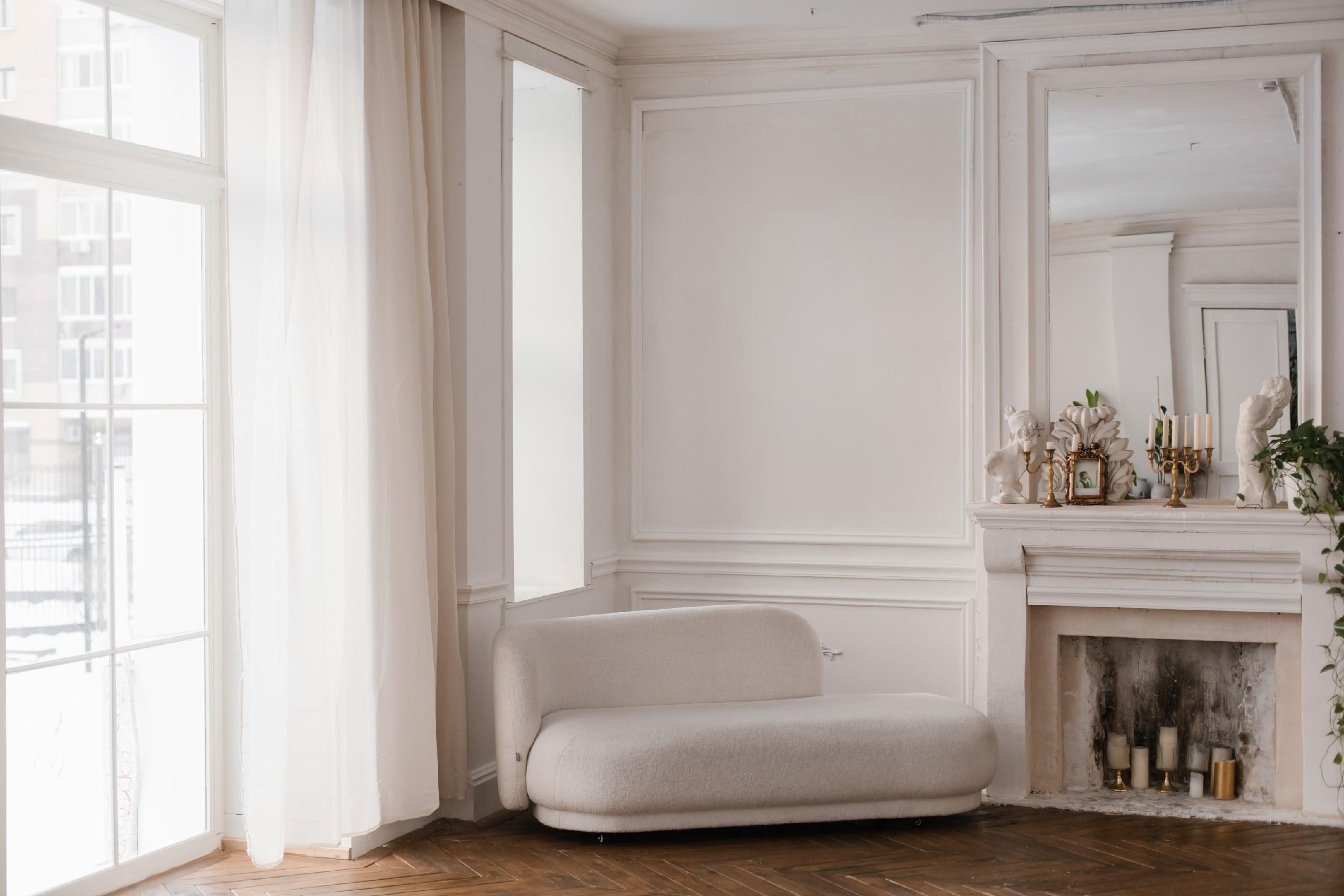 уютная интерьерная студия для портретной съёмки