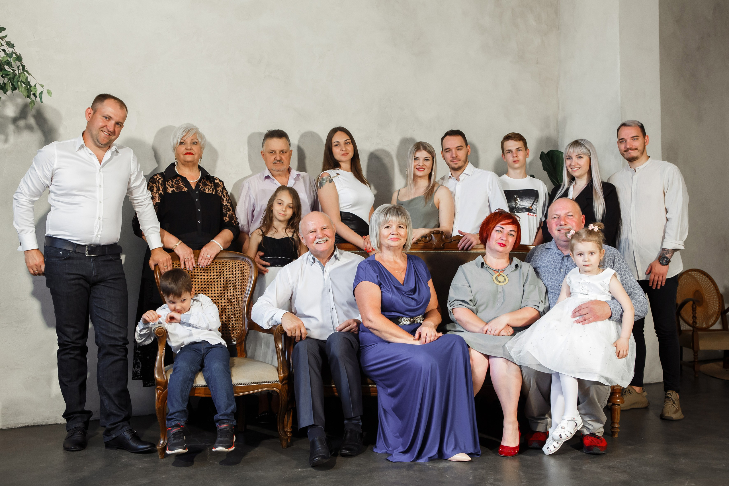 Очень большая семья, личные и парные портреты. Свадебный и портретный Фотограф в Липецке Дмитрий Котюков