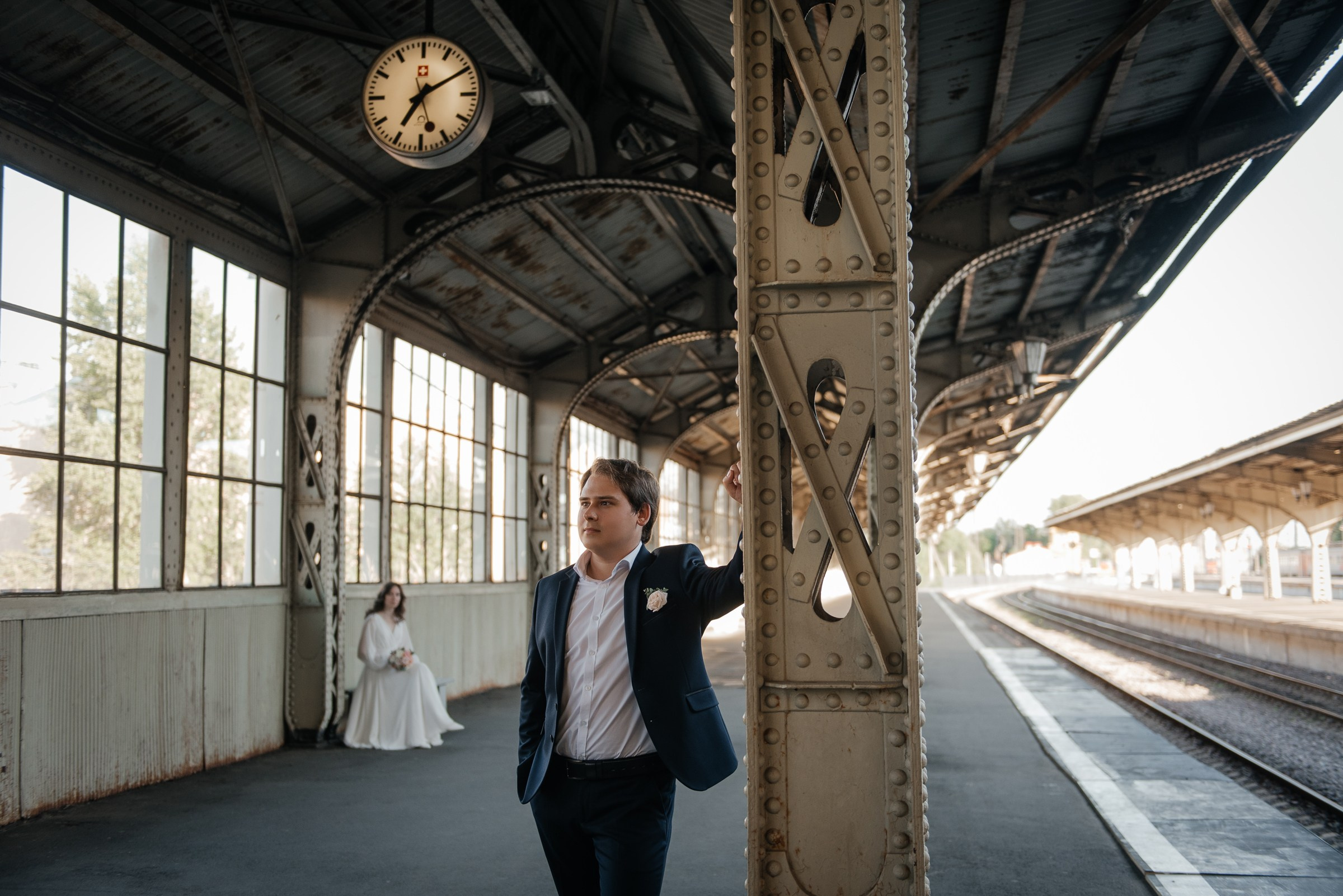 свадебная фотосессия в Витебском вокзале