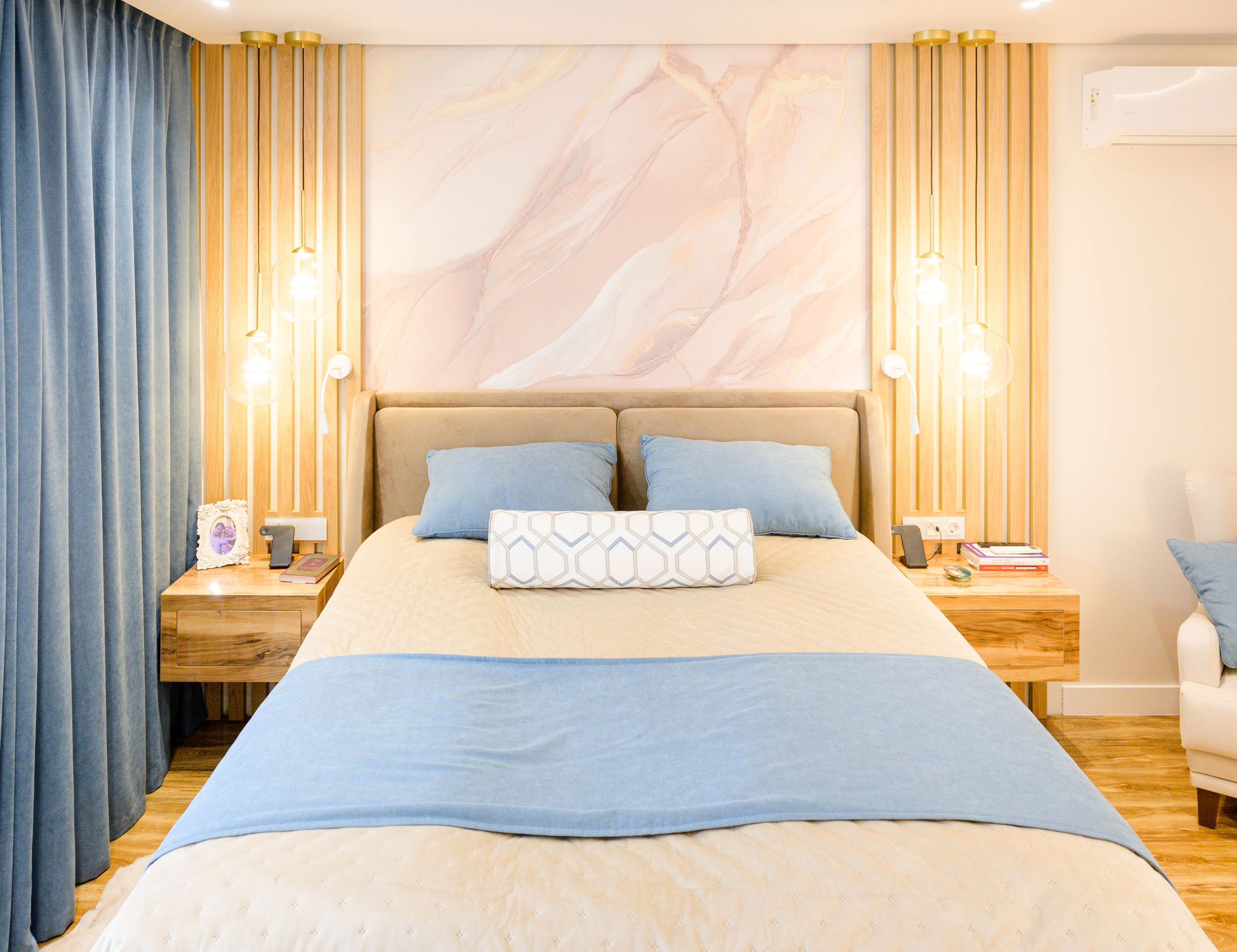 The apartment is in a modern style. Fotograf Dmitrii Donets