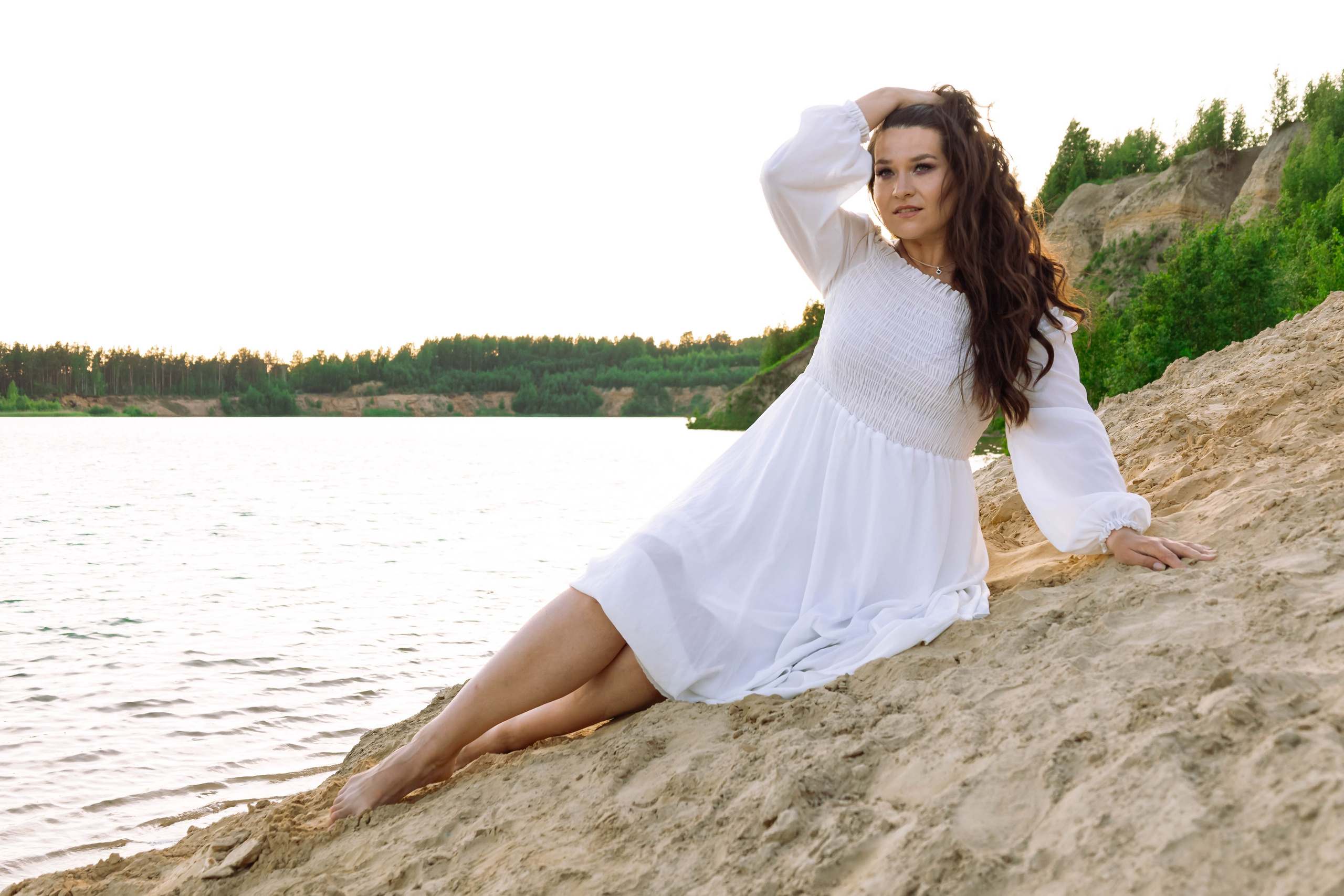 Алена. Люпины в карьере. Портретный фотограф Панферова Регина г. Санкт-Петербург, г. Казань