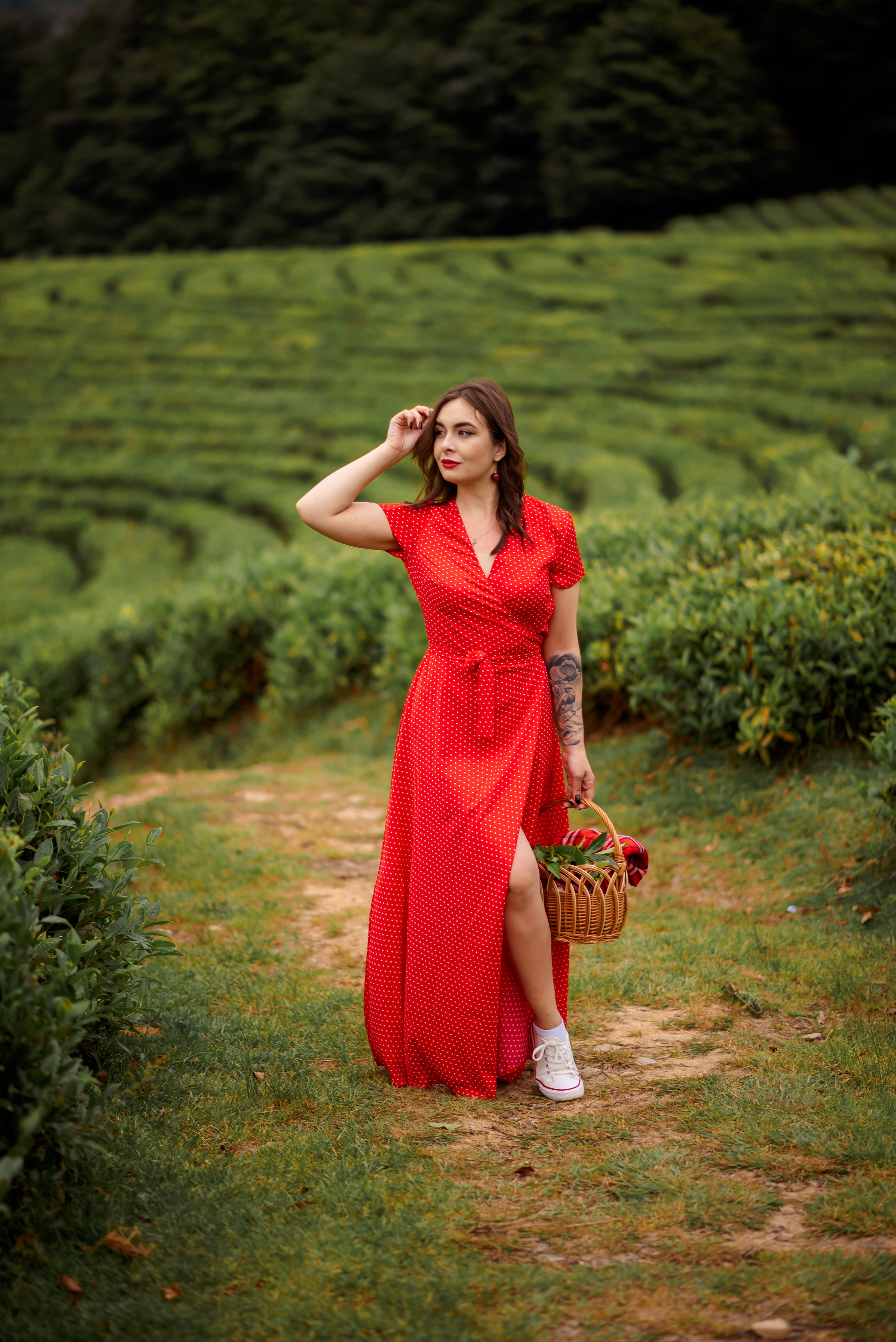 На чайных плантациях. Семейный и женский фотограф Лоо Краснодар Сочи Энем Татьяна Трибурт