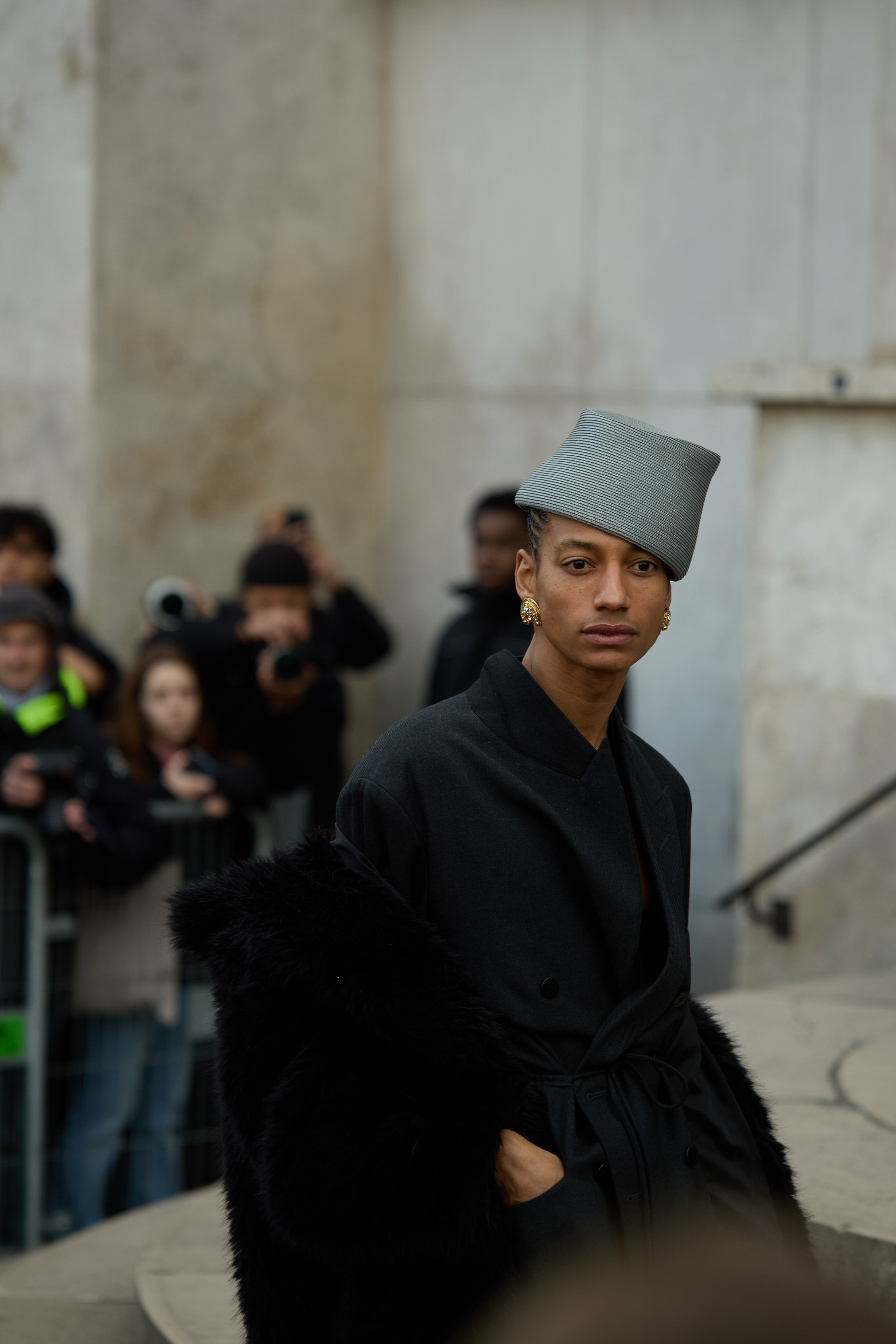 PFW MENSWEAR FALL/WINTER 25/26 RICK OWENS. Photographer in Milan Ivan Goncharov