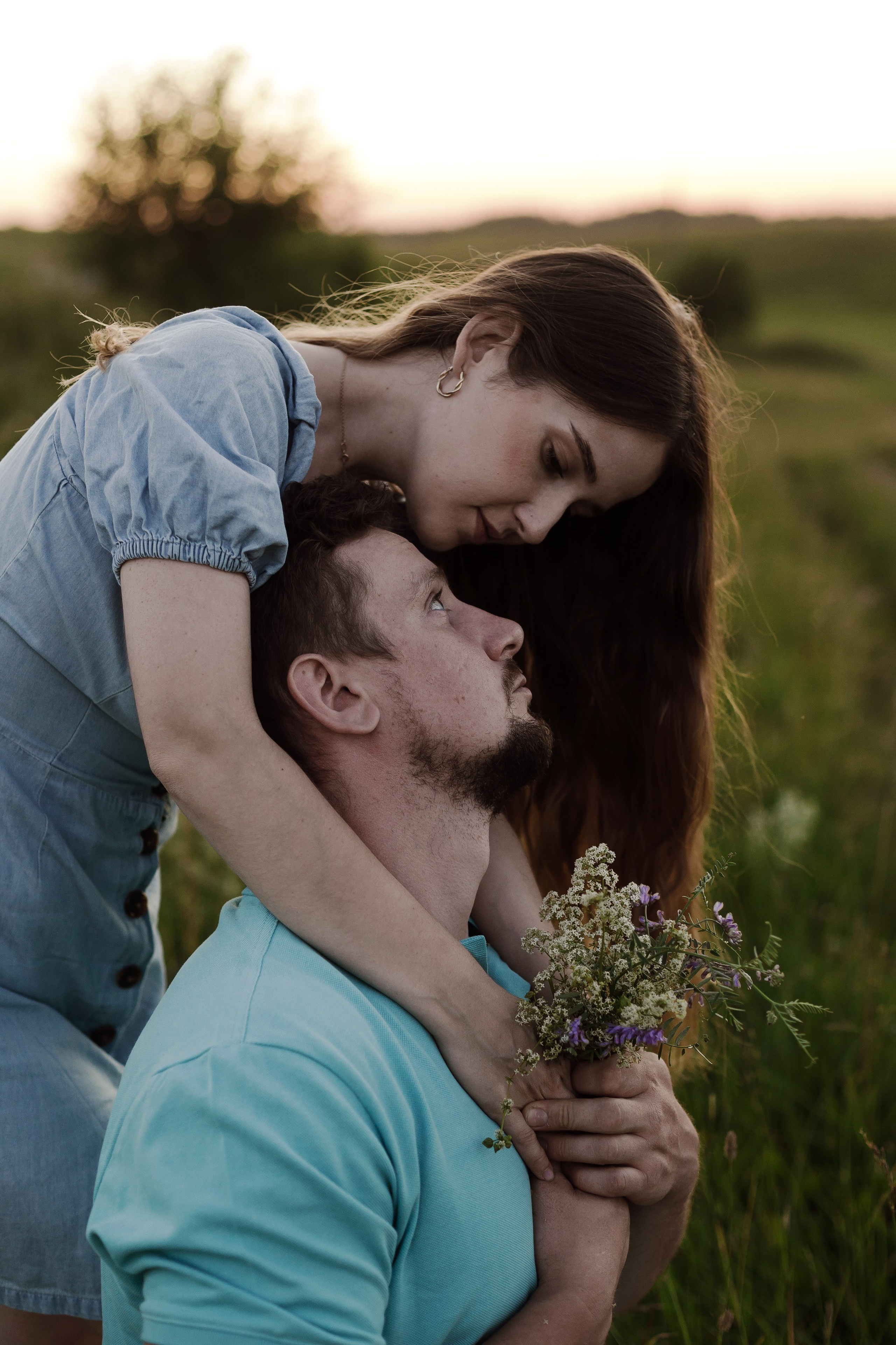 Колтушские высоты — Марина и Сергей. Портретный фотограф в Санкт-Петербурге Элина Ситникова