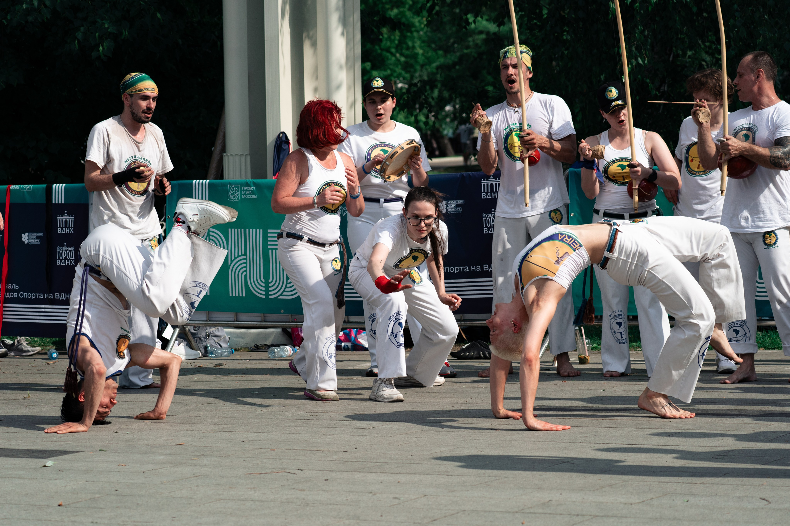 Открытый класс AXE Capoeira на фестивале неолимписких видов спорта на ВДНХ 2025 г:. Фотограф в Москве Ткаченко Владимир