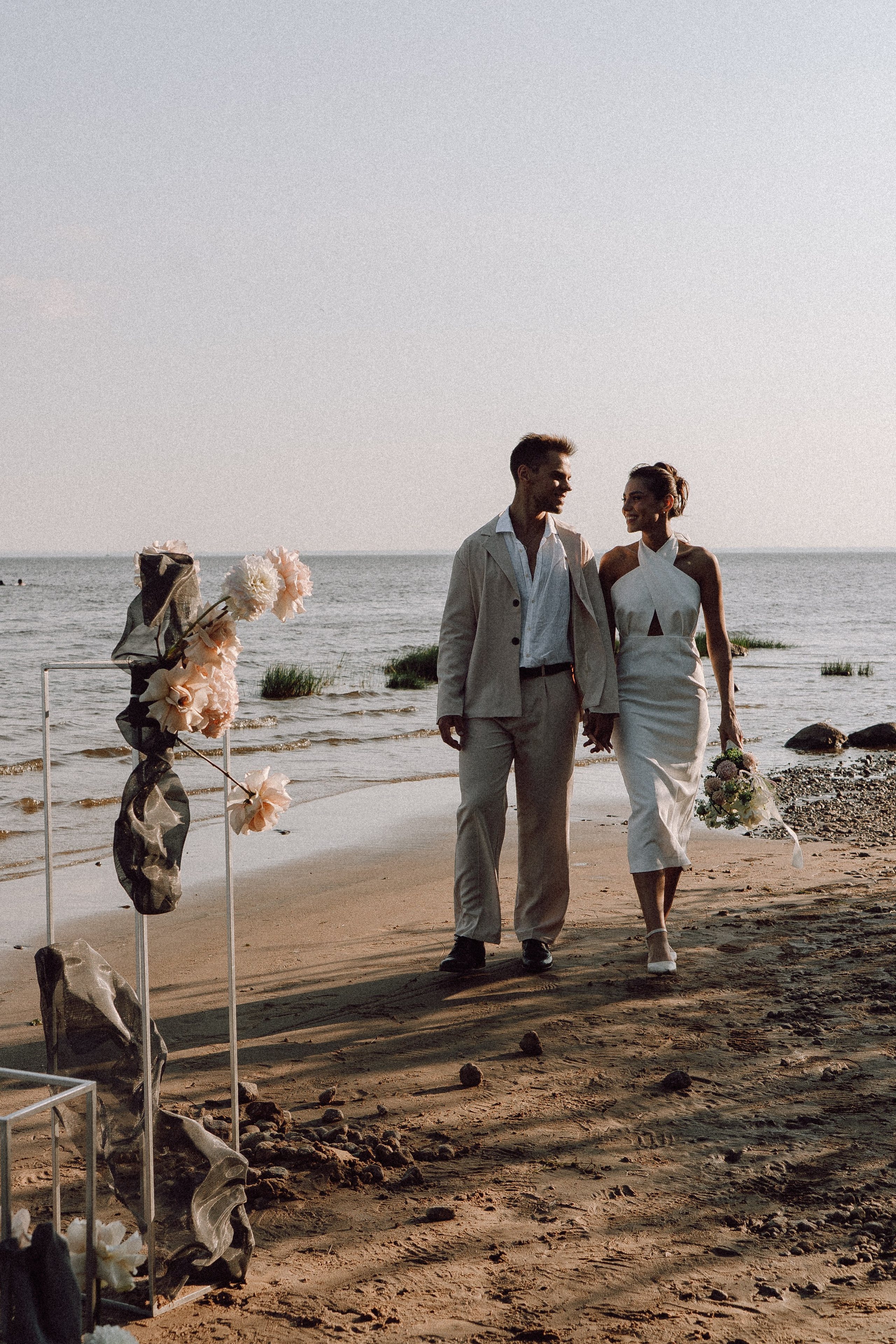 СВАДЕБНАЯ ФОТОСЕССИЯ ВЫЕЗДНОЙ ЦЕРЕМОНИИ (ФИНСКИЙ ЗАЛИВ). Профессиональный фотограф, Санкт-Петербург — Виктория Богомолова